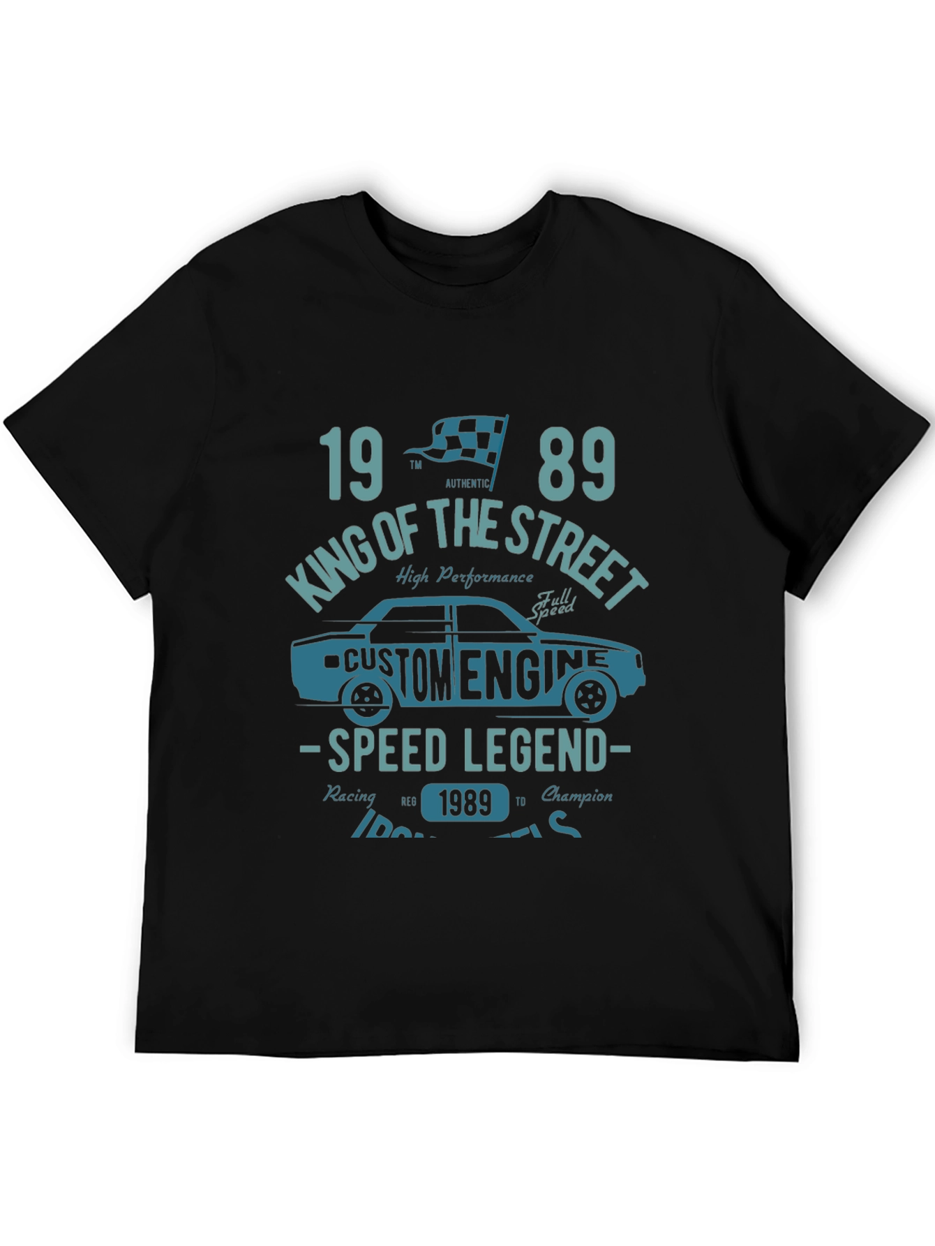 King of the Street 1989 Car Graphic T-Shirt