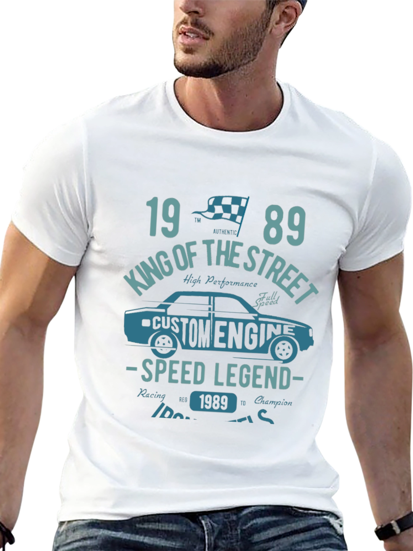 King of the Street 1989 Car Graphic T-Shirt