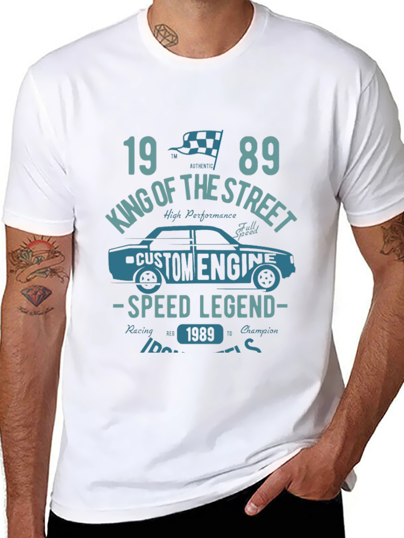 King of the Street 1989 Car Graphic T-Shirt