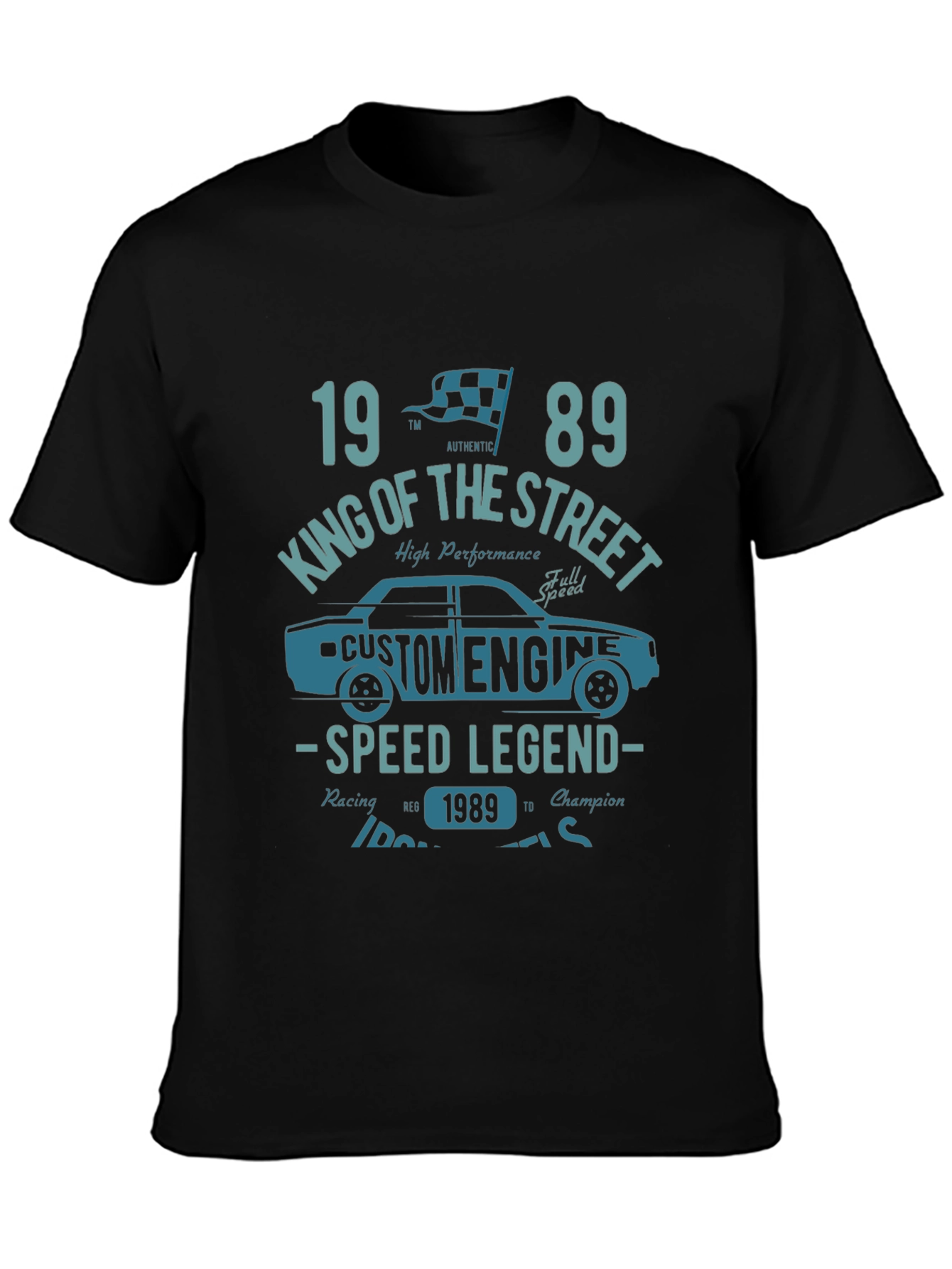 King of the Street 1989 Car Graphic T-Shirt
