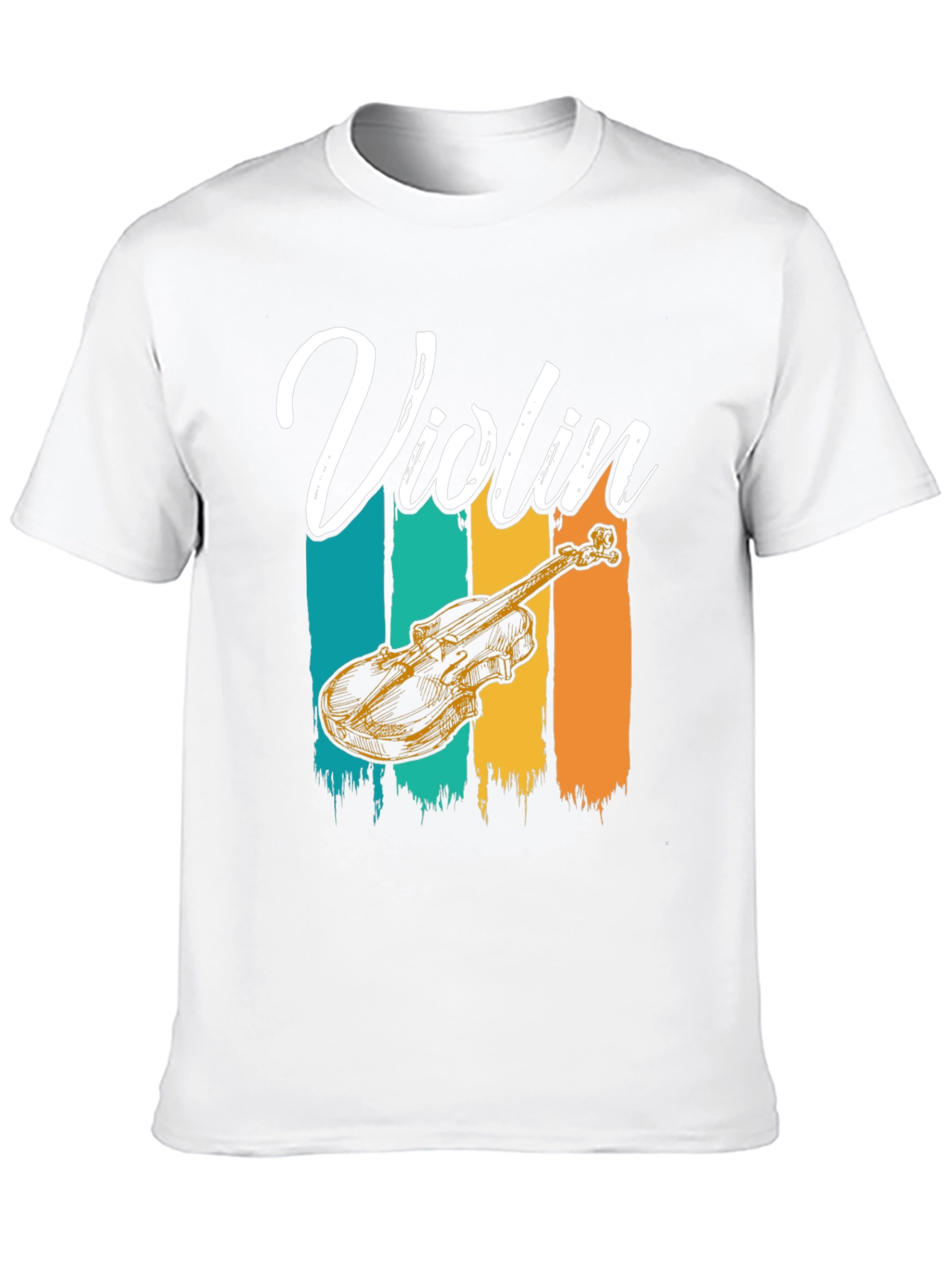 Violin Graphic Tee - Music Lover T-Shirt