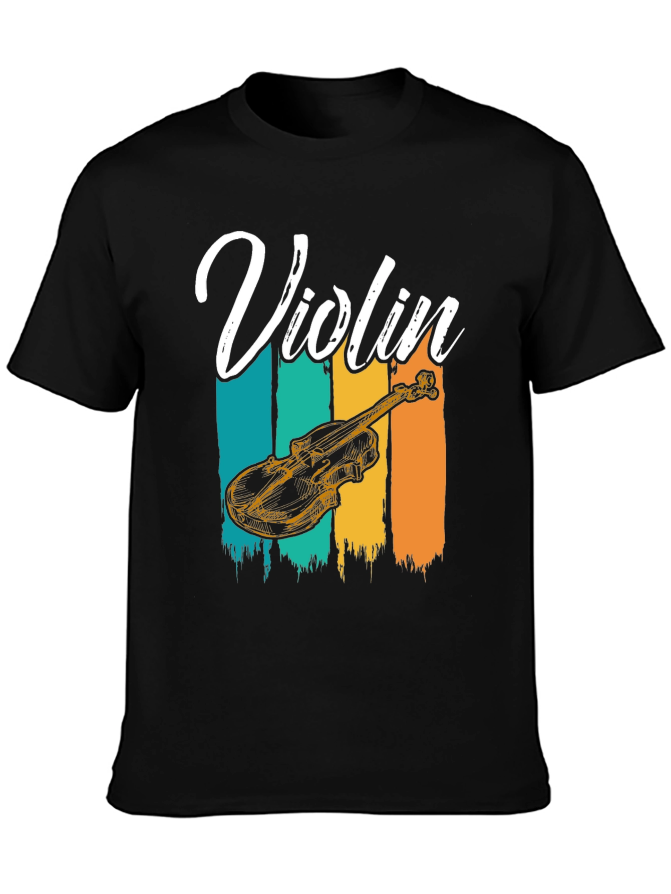 Violin Graphic Tee - Music Lover T-Shirt