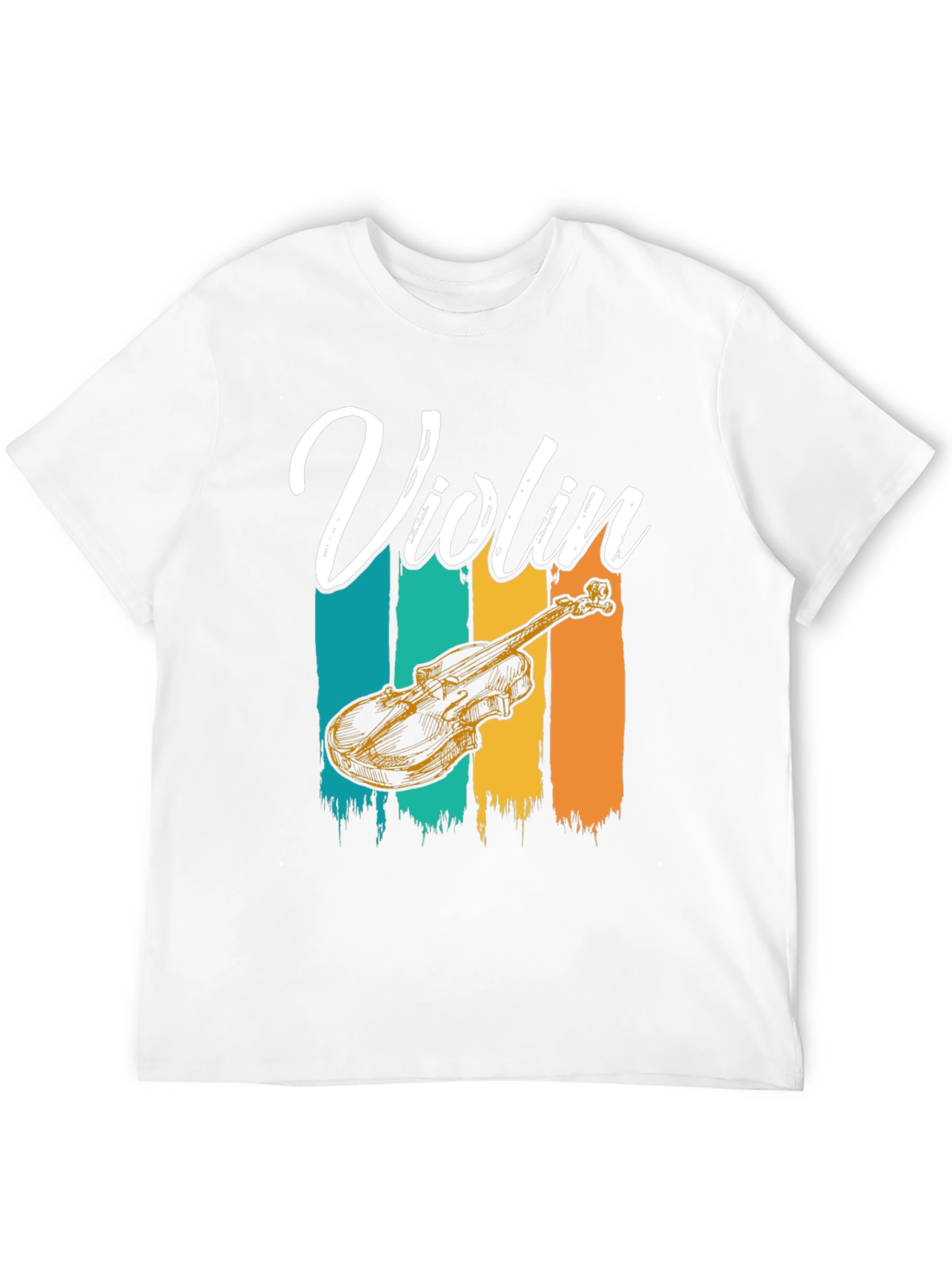 Violin Graphic Tee - Music Lover T-Shirt