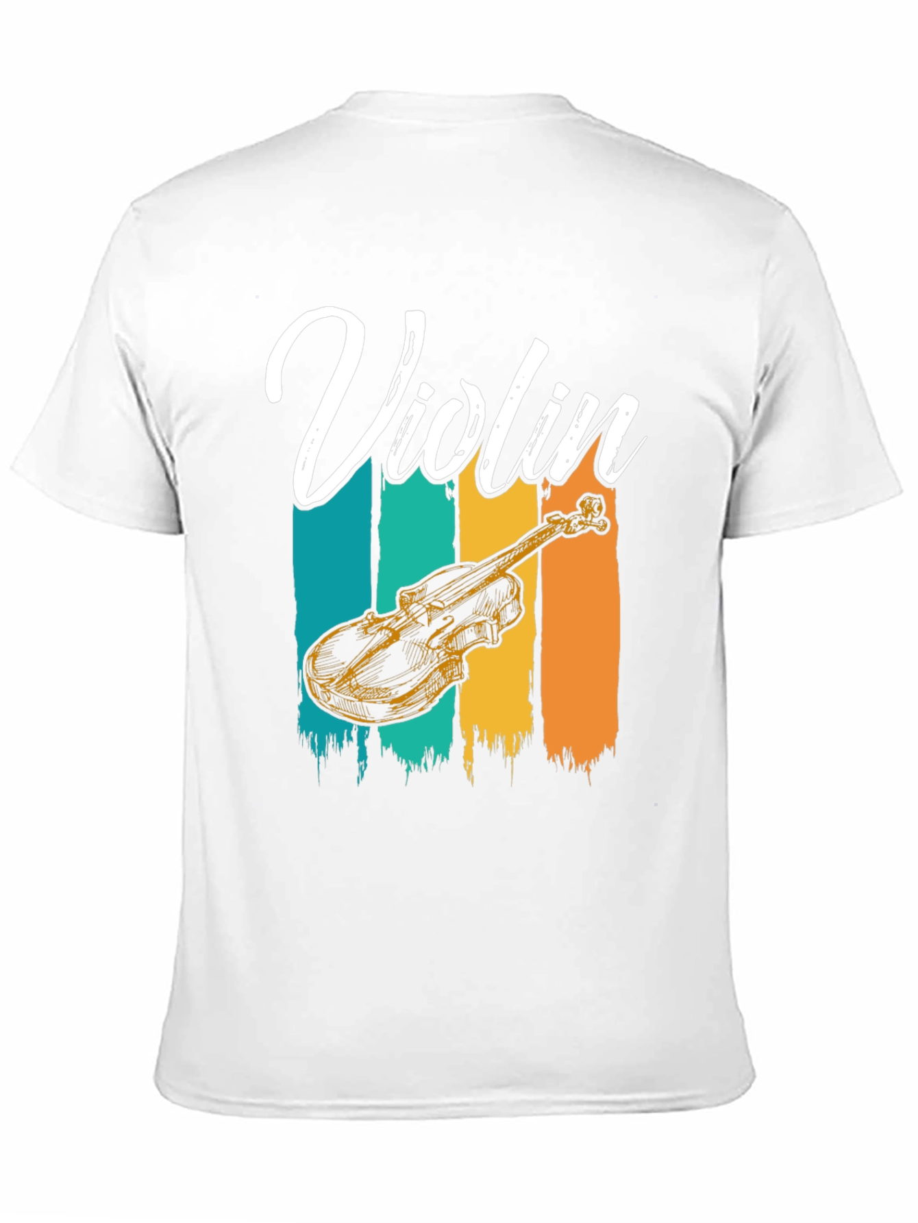 Violin Graphic Tee - Music Lover T-Shirt