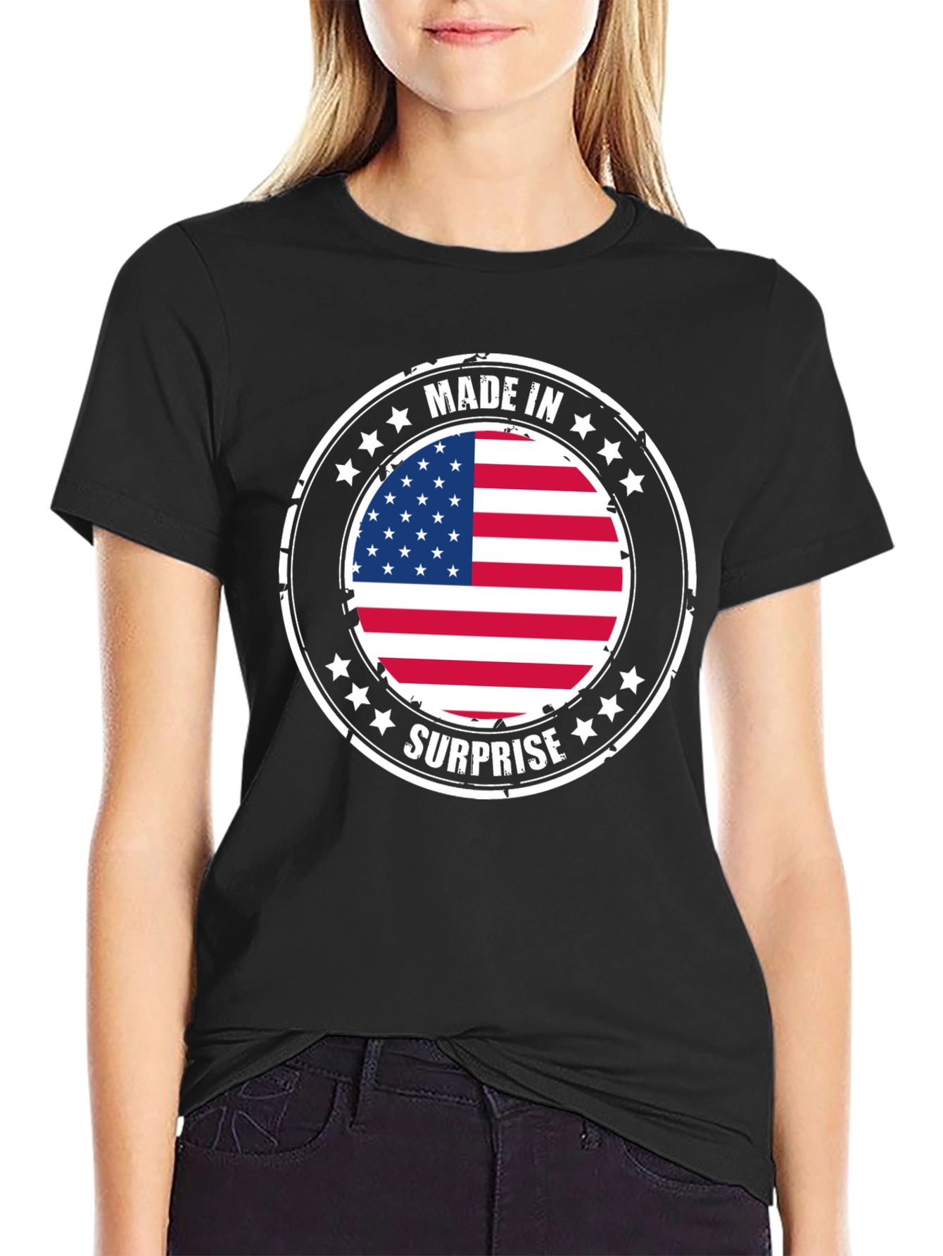 Made in Surprise American Flag T-Shirt