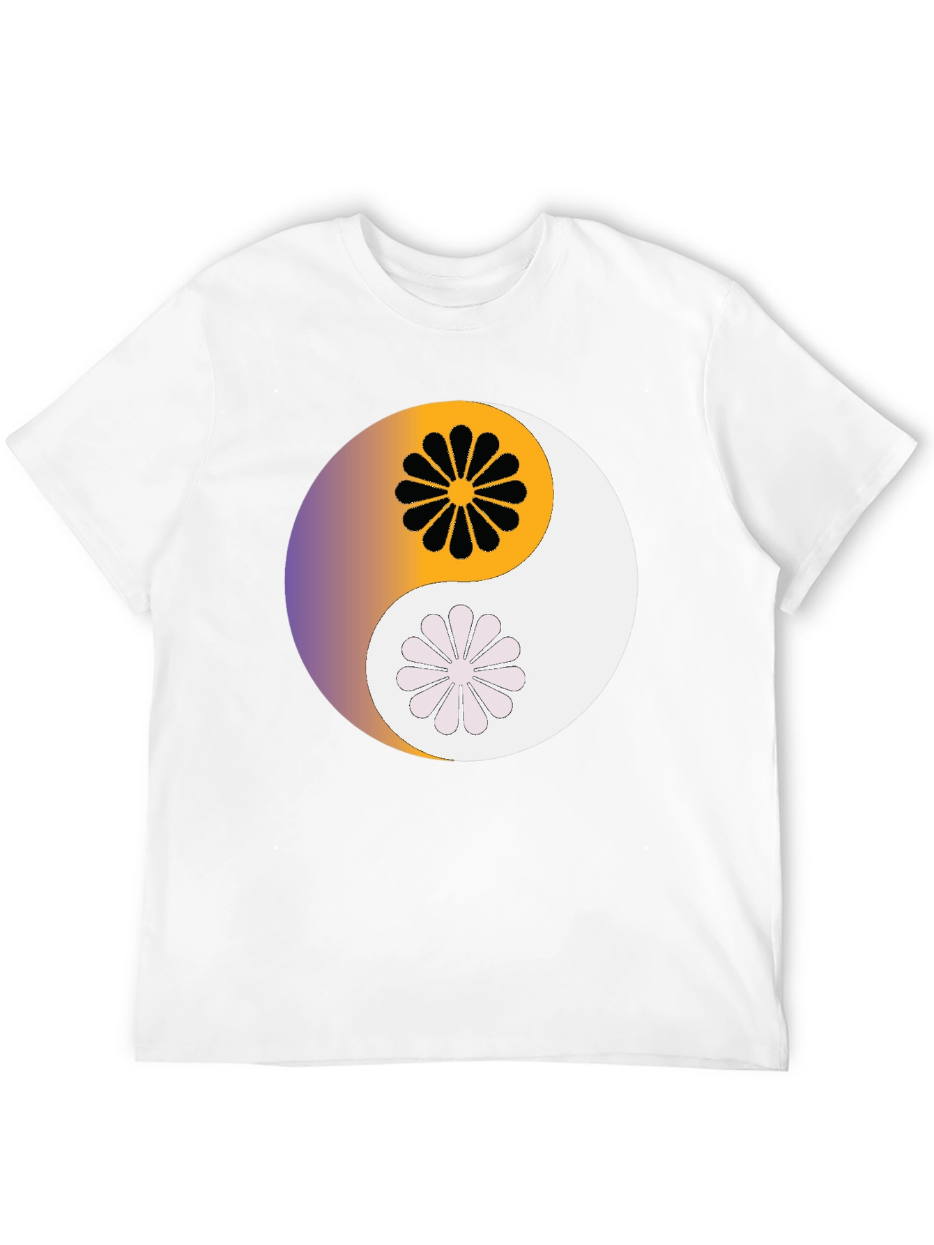 Yin Yang Floral T-Shirt - Harmony & Style