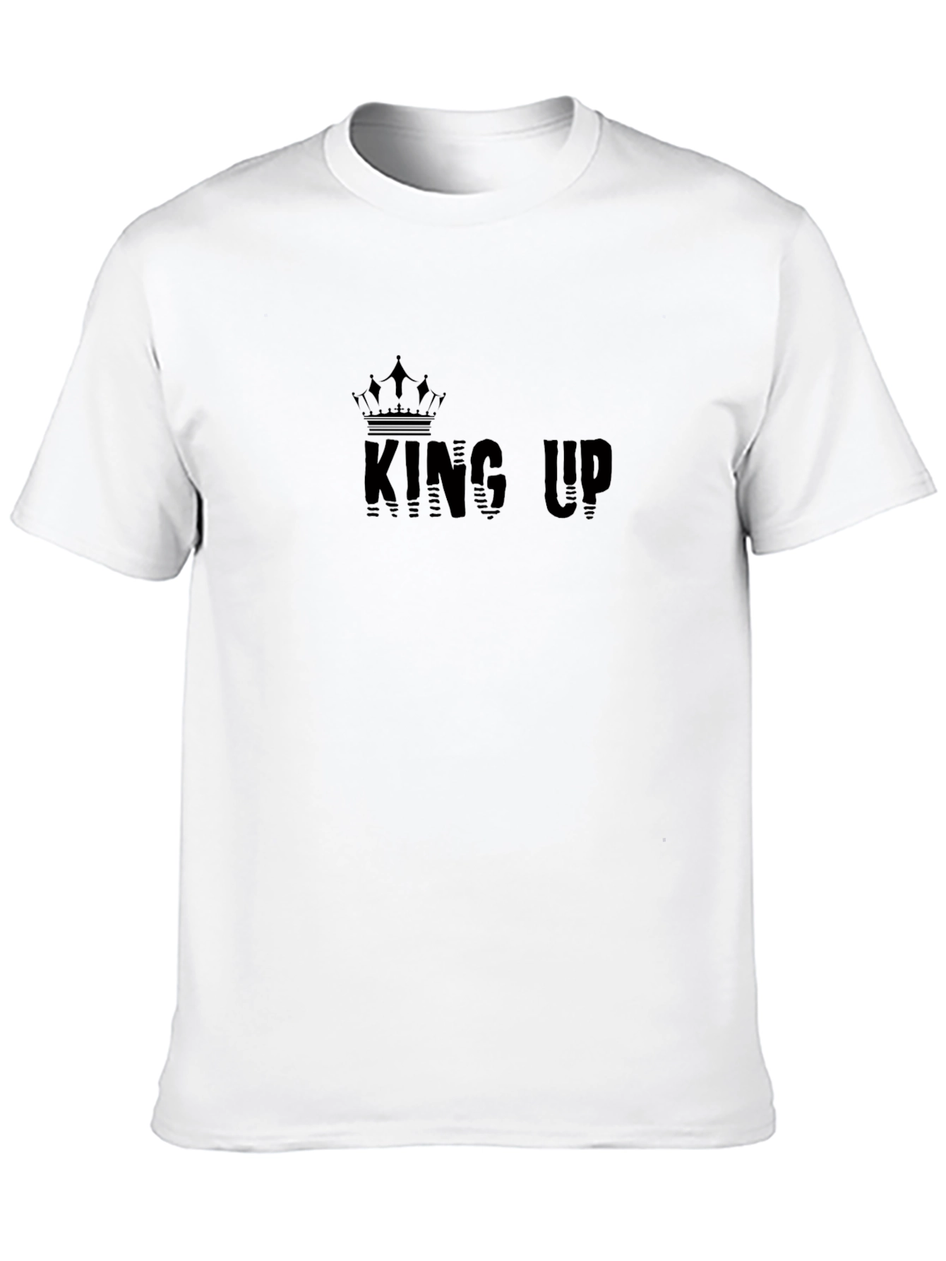 King Up Black Graphic Tee - Stylish Mens T-Shirt