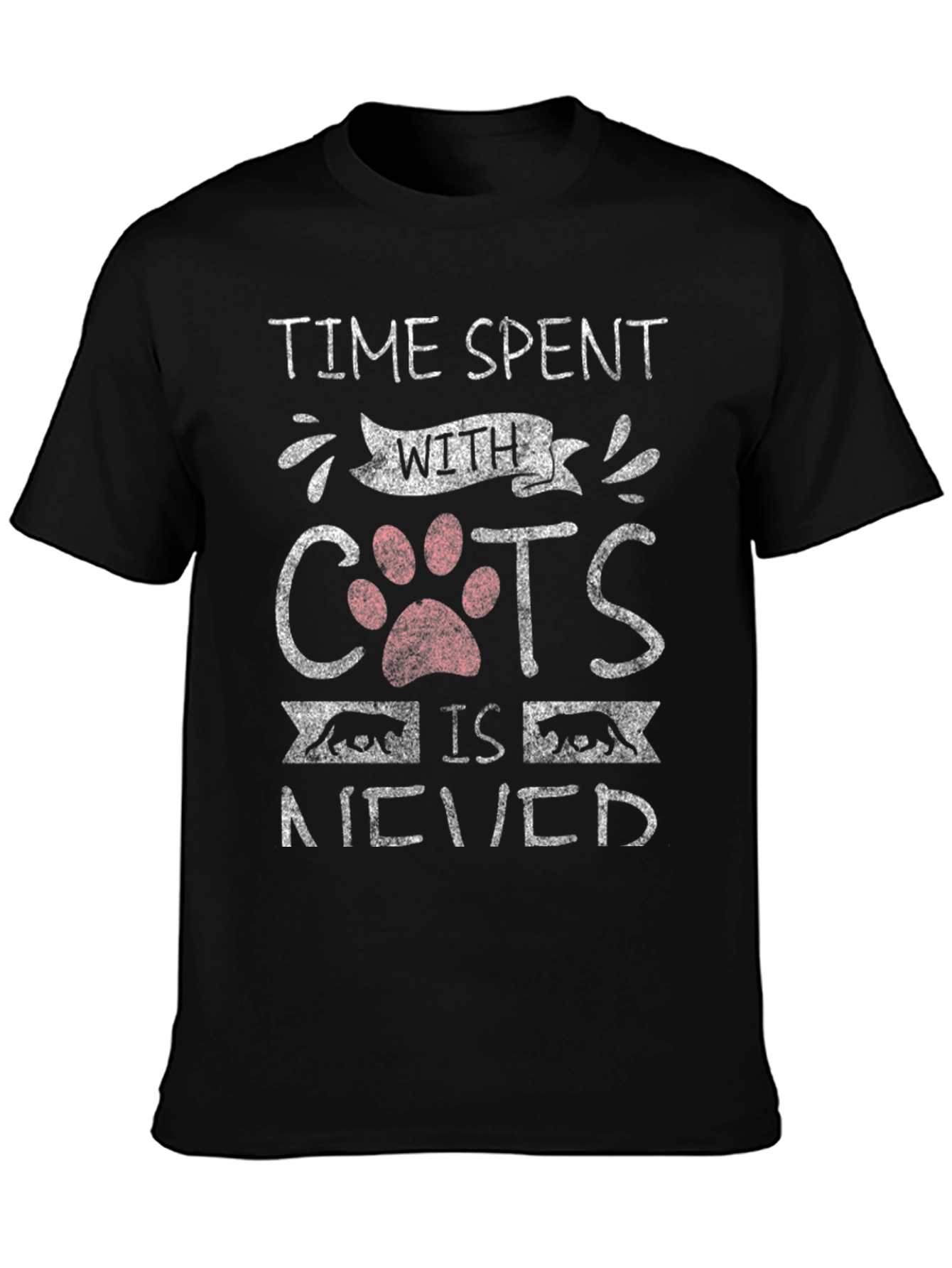 Time Spent with Cats T-Shirt - Cat Lover Tee