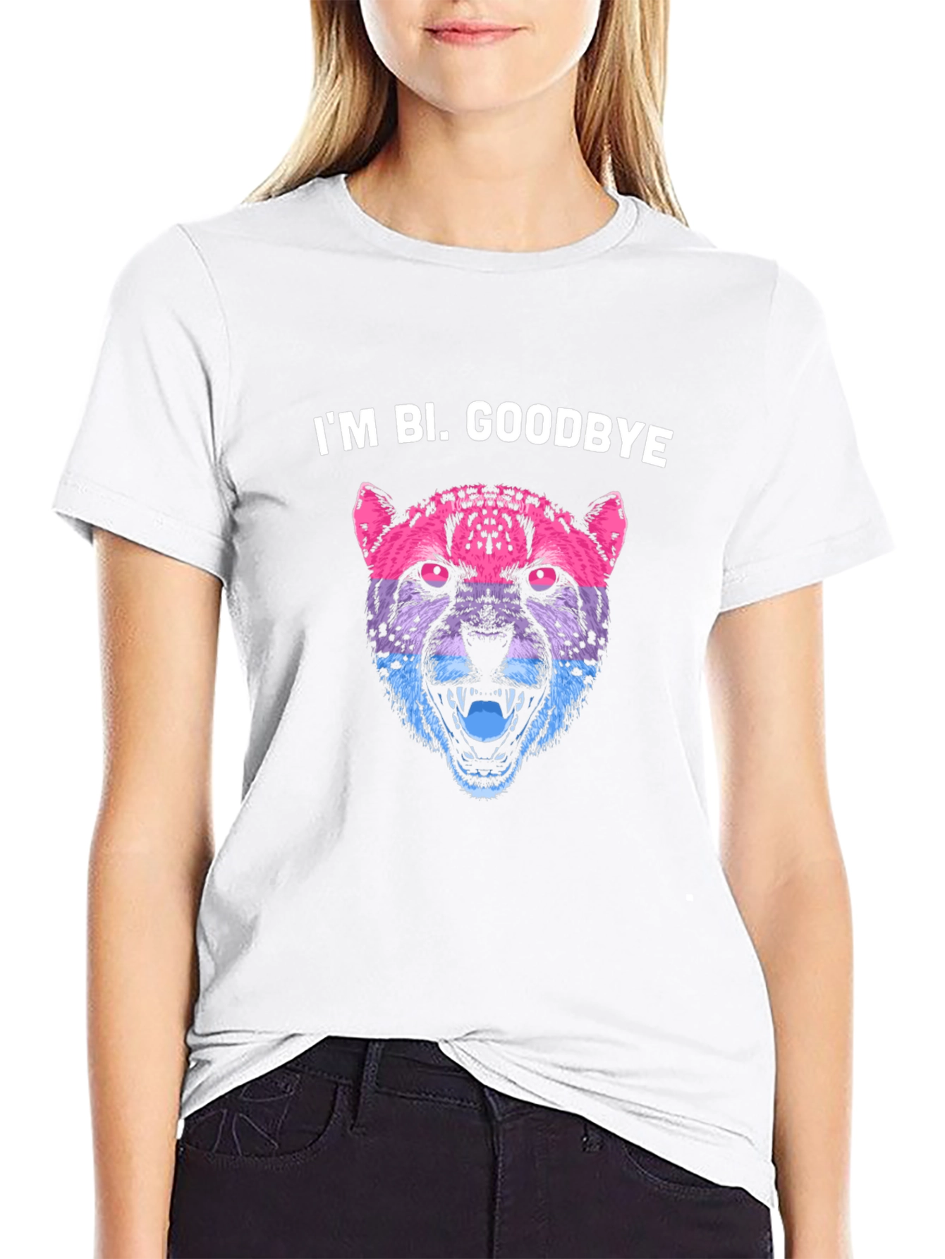 Im Bi. Goodbye - Bi Pride Cheetah T-Shirt