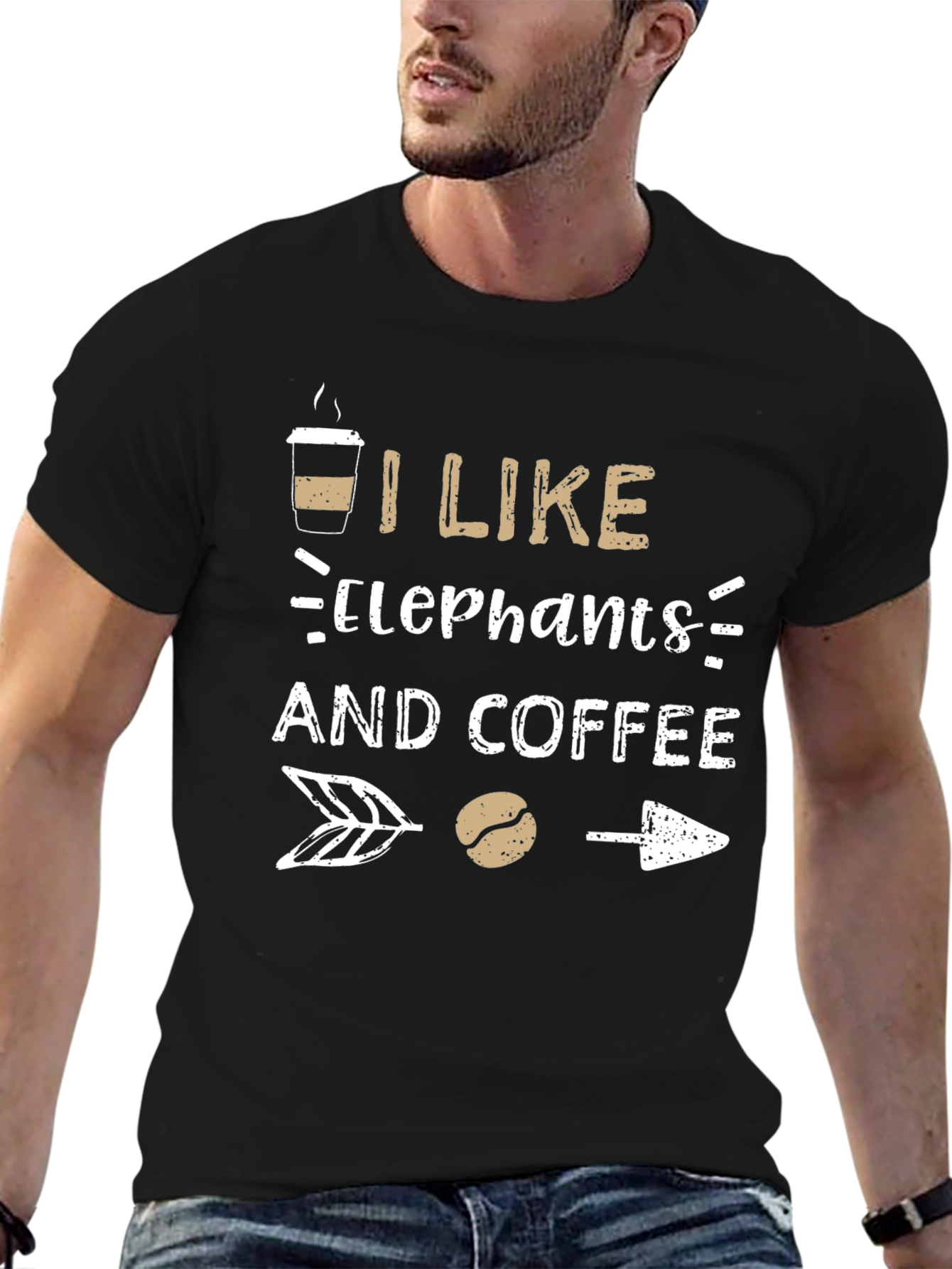 I Like Elephants and Coffee T-Shirt