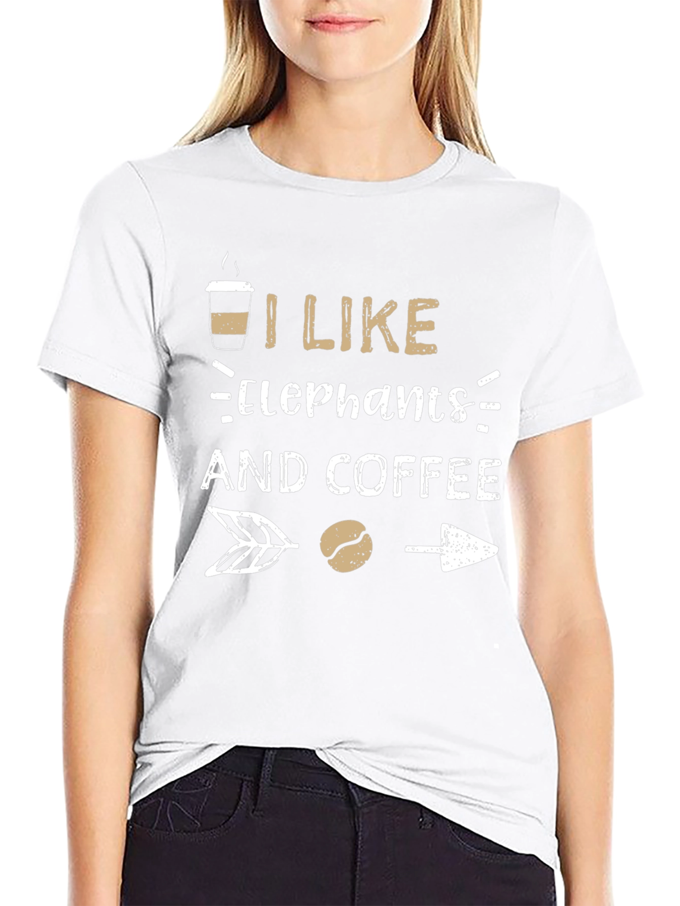 I Like Elephants and Coffee T-Shirt