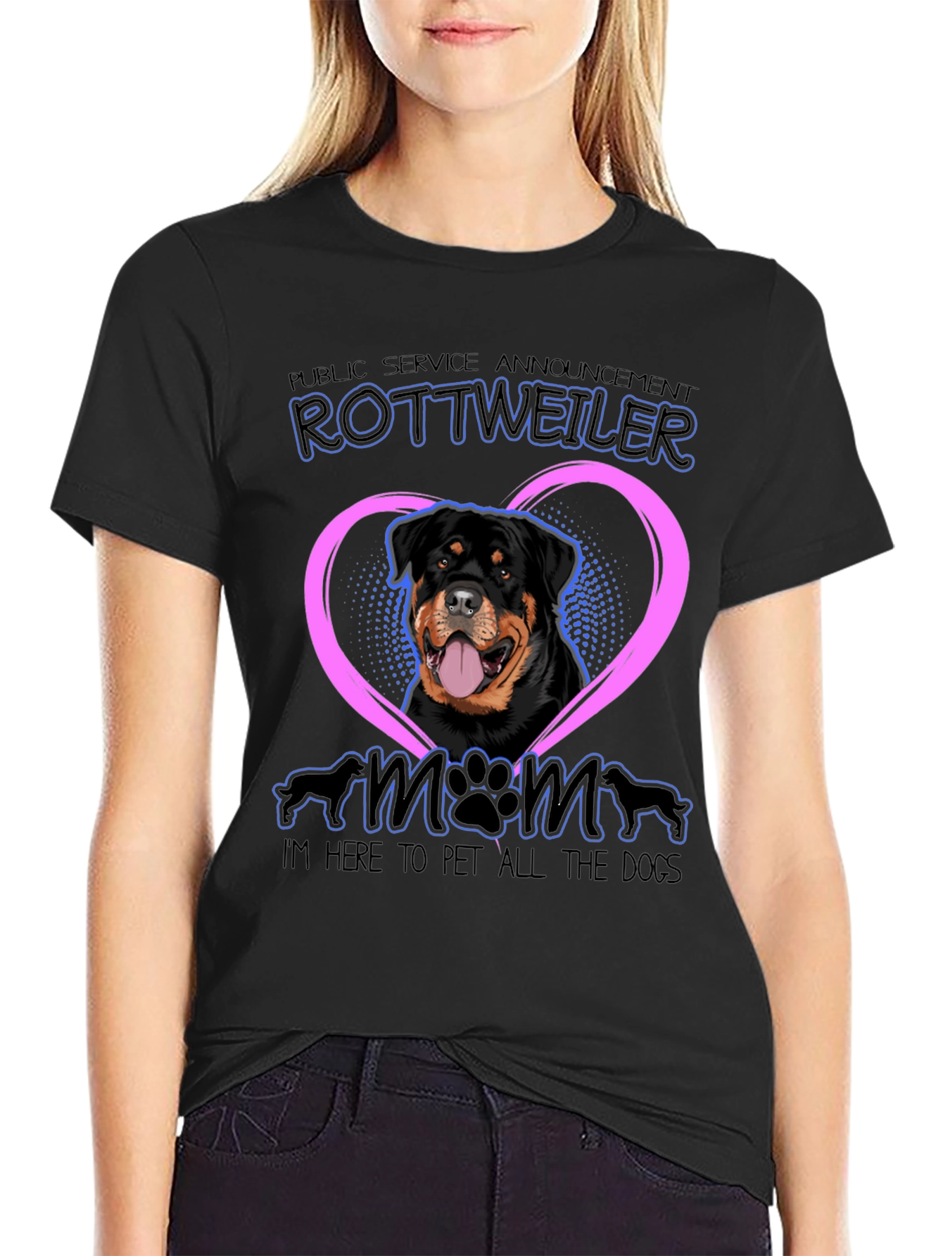 Rottweiler Mom T-Shirt - Dog Lover Tee