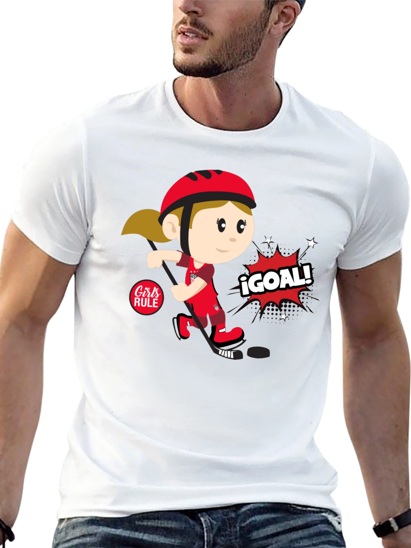 Girls Rule Soccer T-Shirt - ¡Goal!