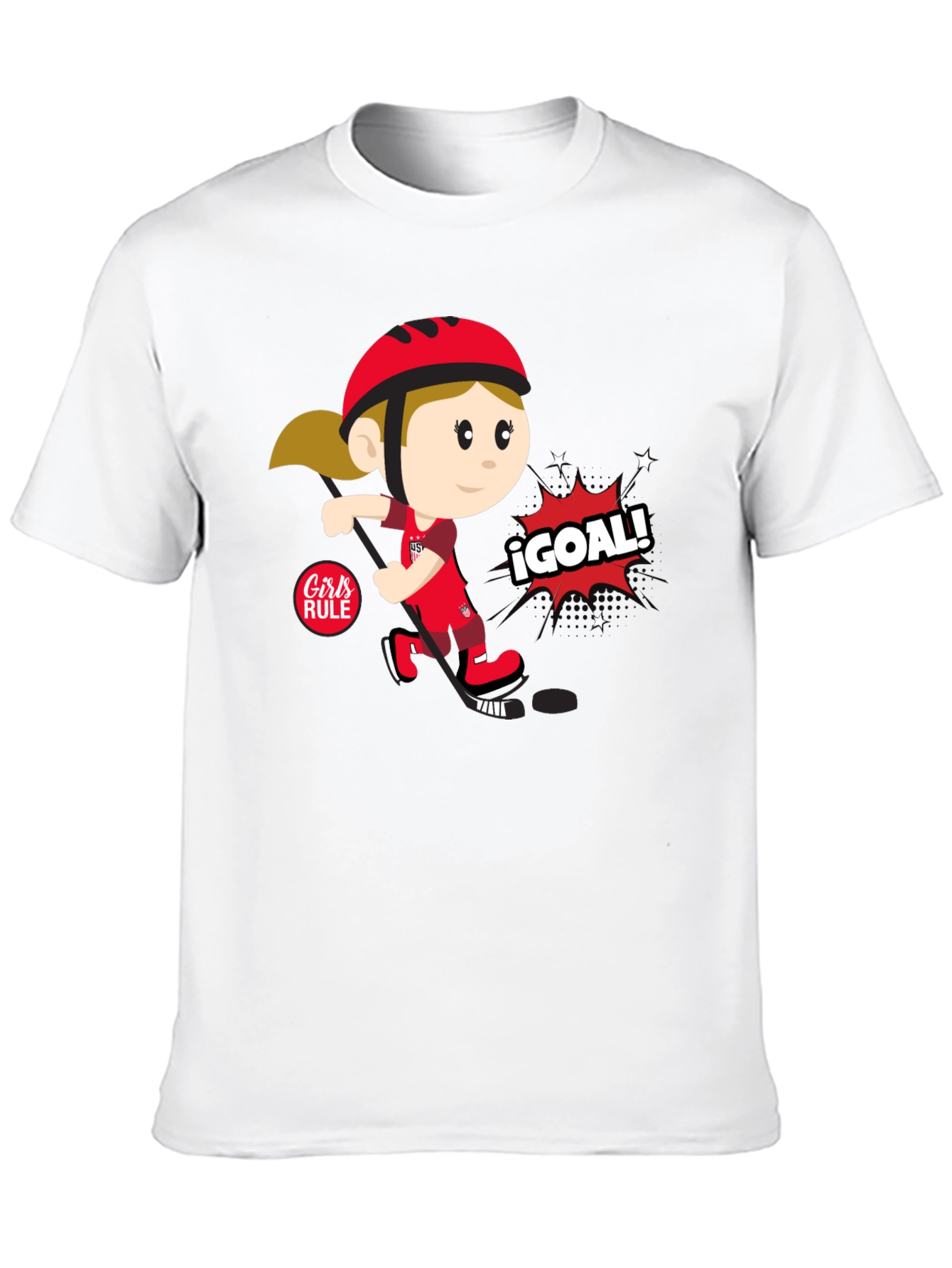 Girls Rule Soccer T-Shirt - ¡Goal!
