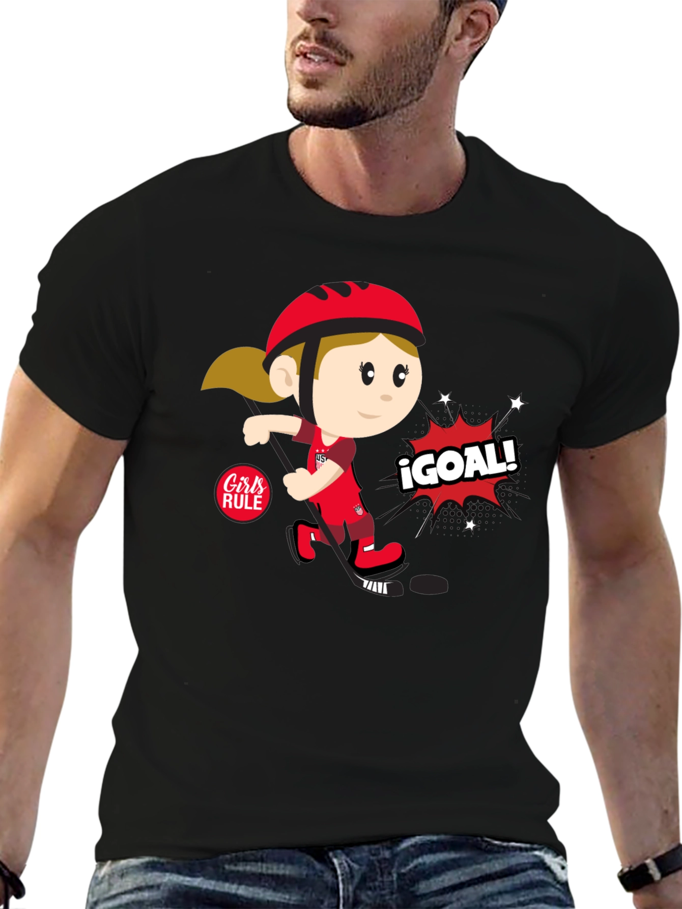 Girls Rule Soccer T-Shirt - ¡Goal!