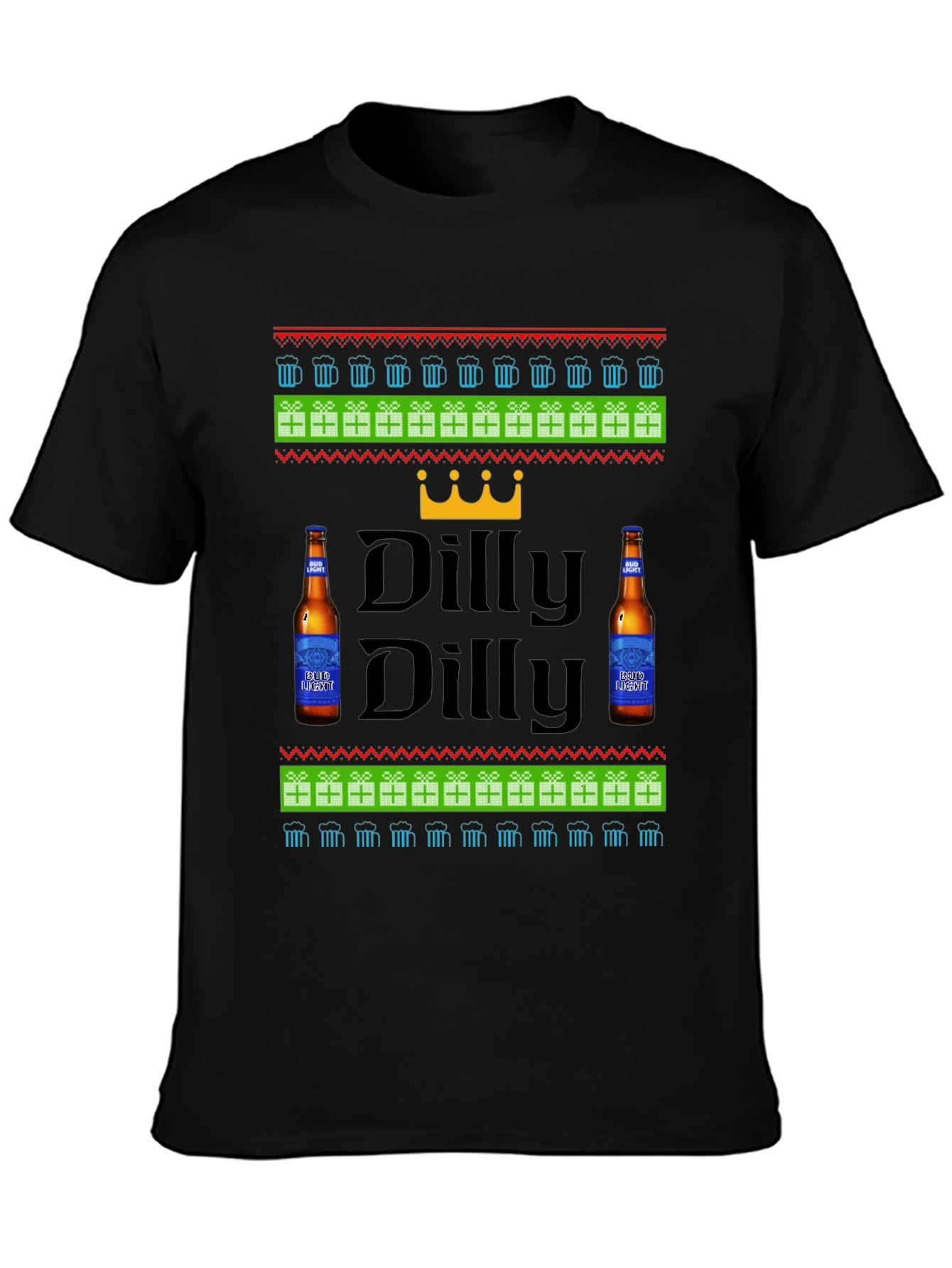 Dilly Dilly Beer Ugly Christmas T-Shirt