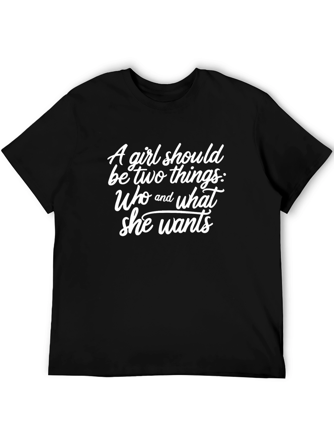 Empowering Womens Tee: Who and What She Wants