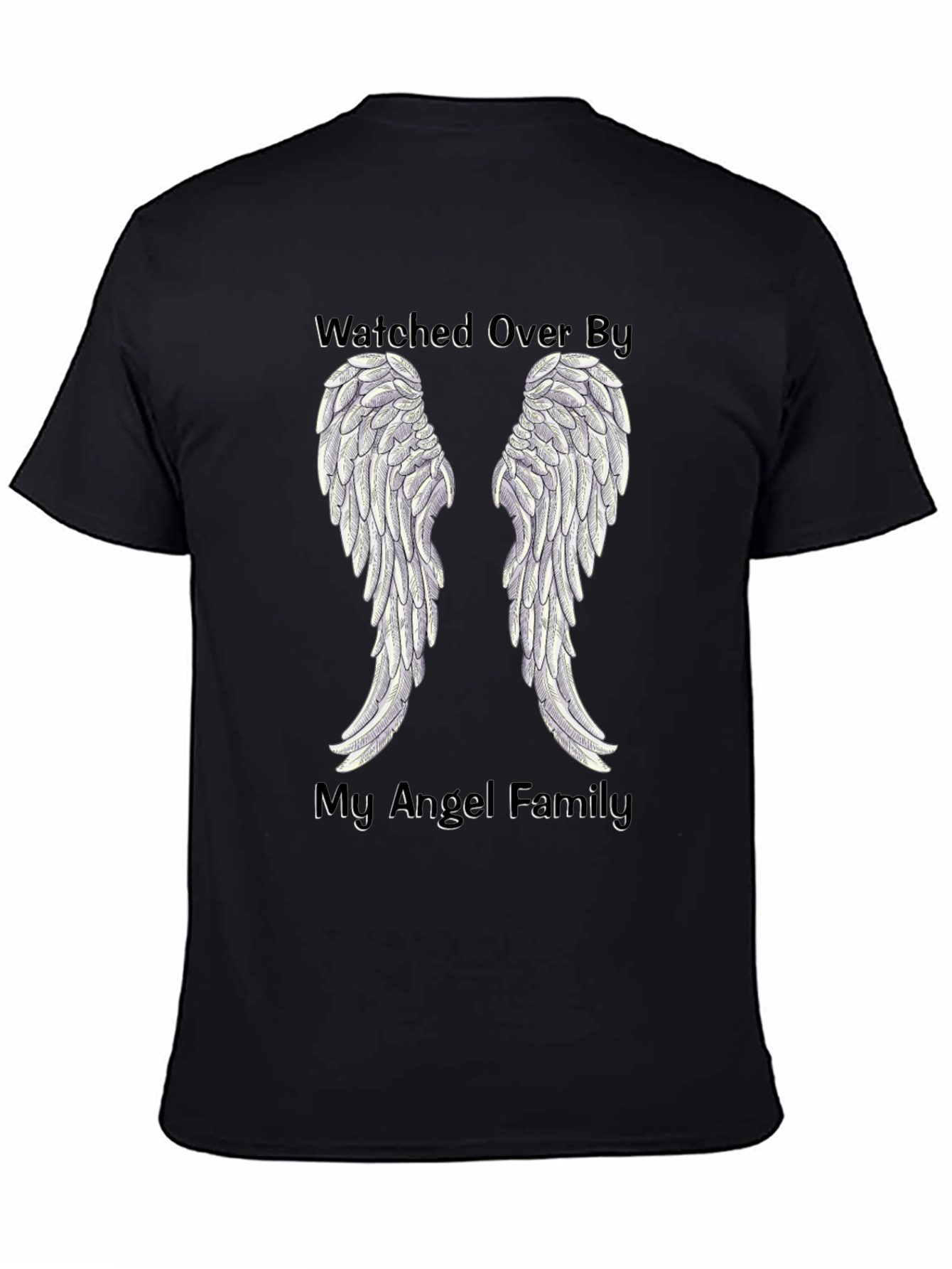 Watched Over By My Angel Family T-Shirt