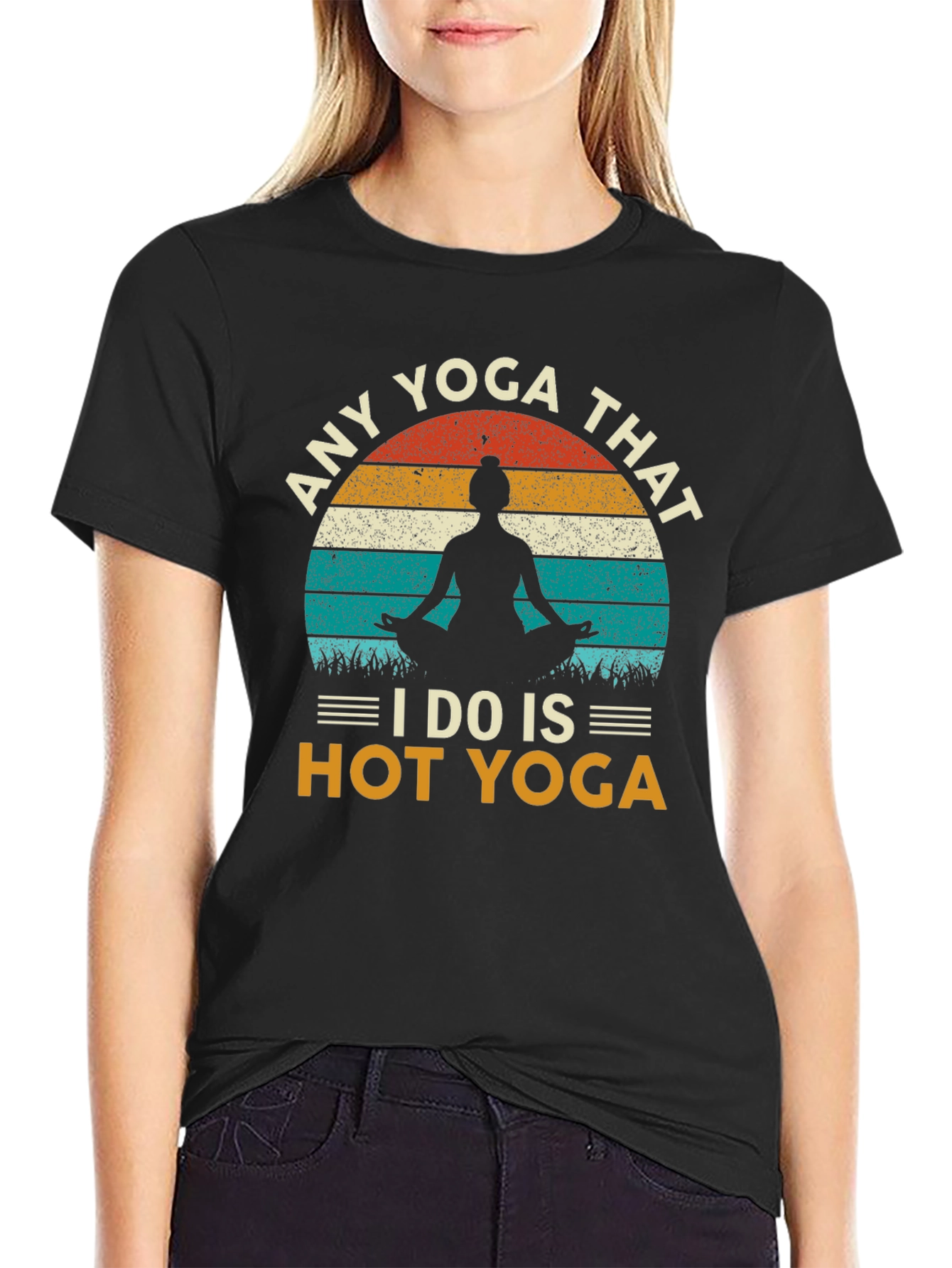 Hot Yoga Graphic Tee - Unisex Cotton Shirt