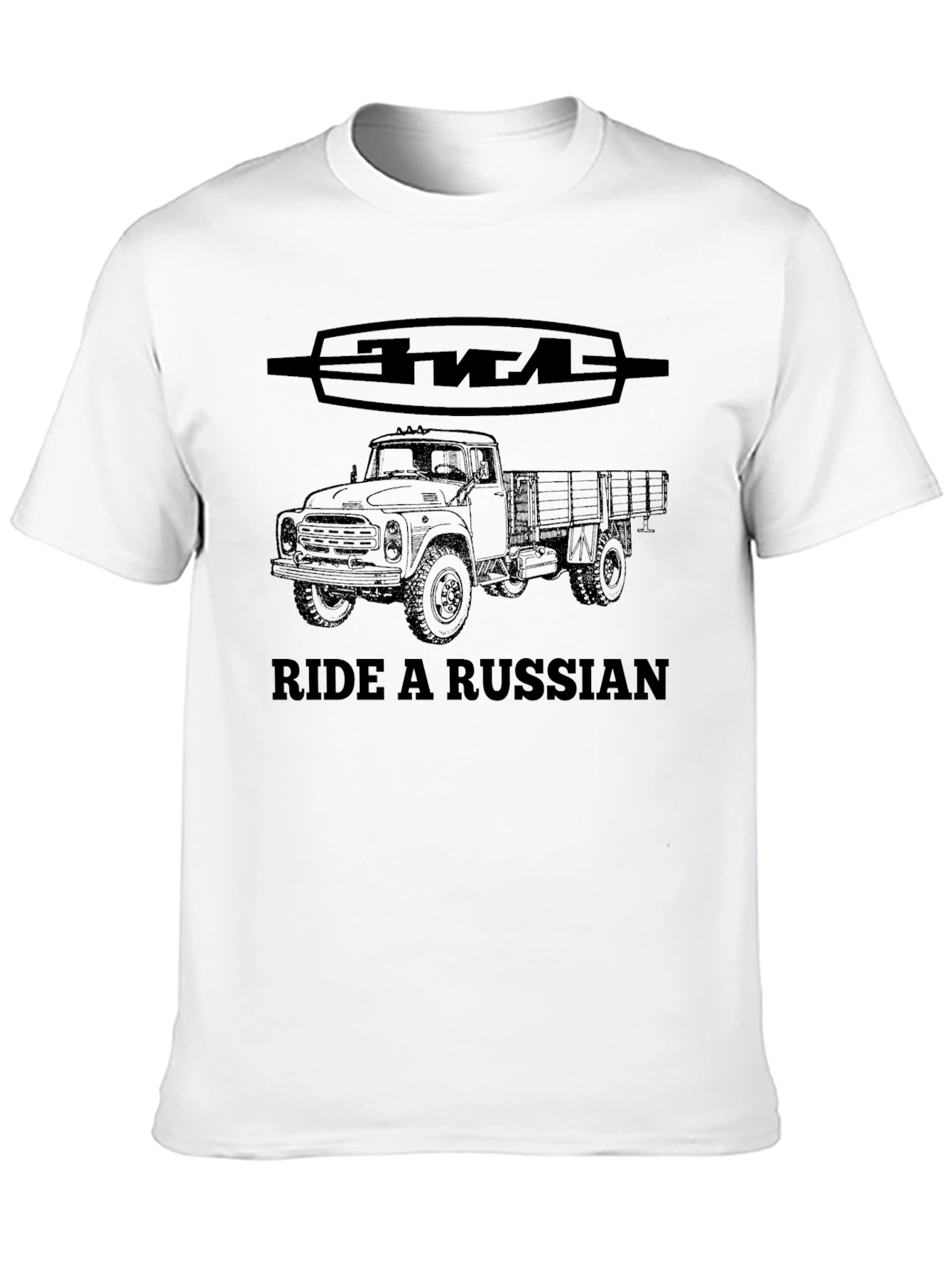 Ride a Russian Truck T-Shirt - Classic Soviet Style