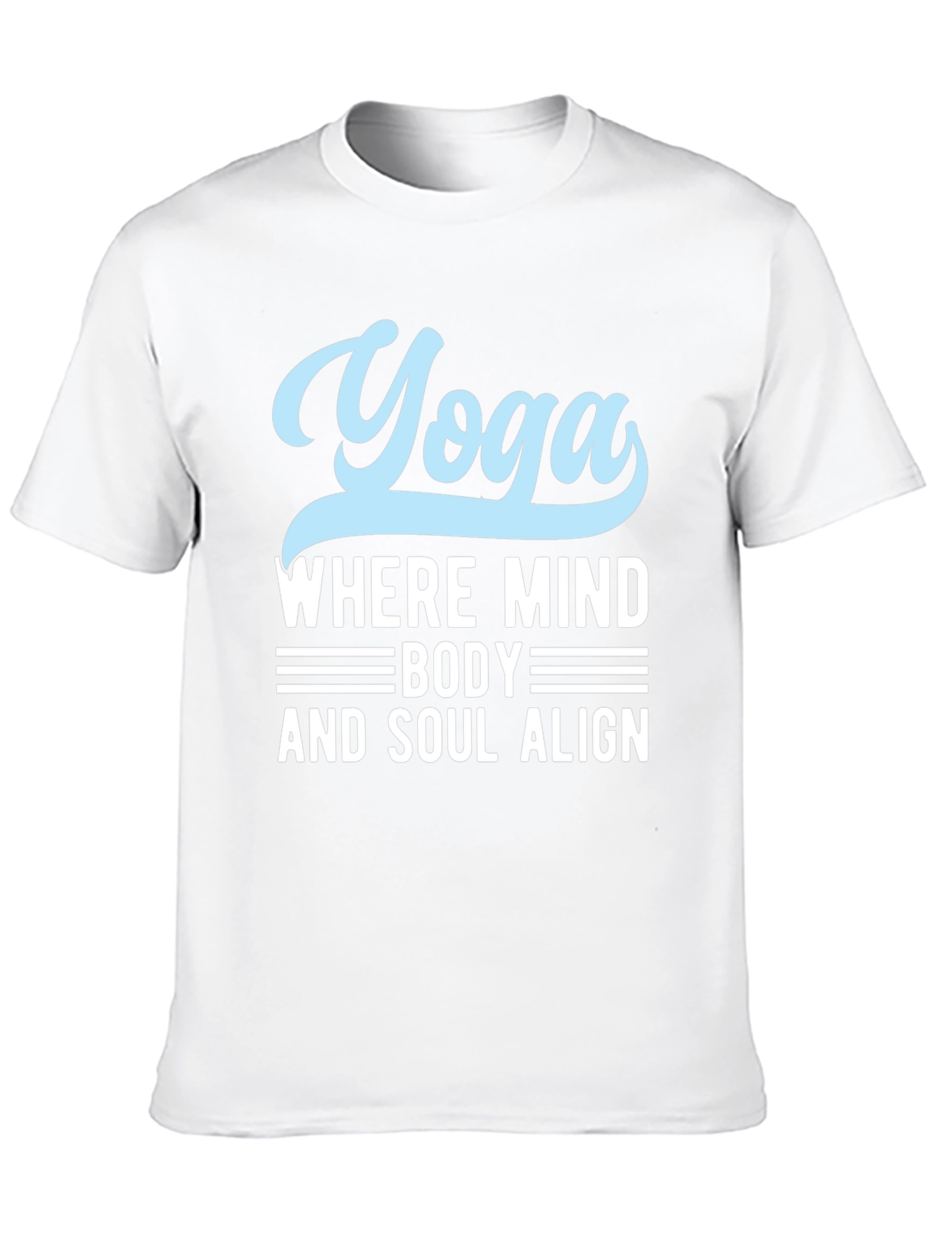 Yoga Mind Body Soul Black Graphic T-Shirt