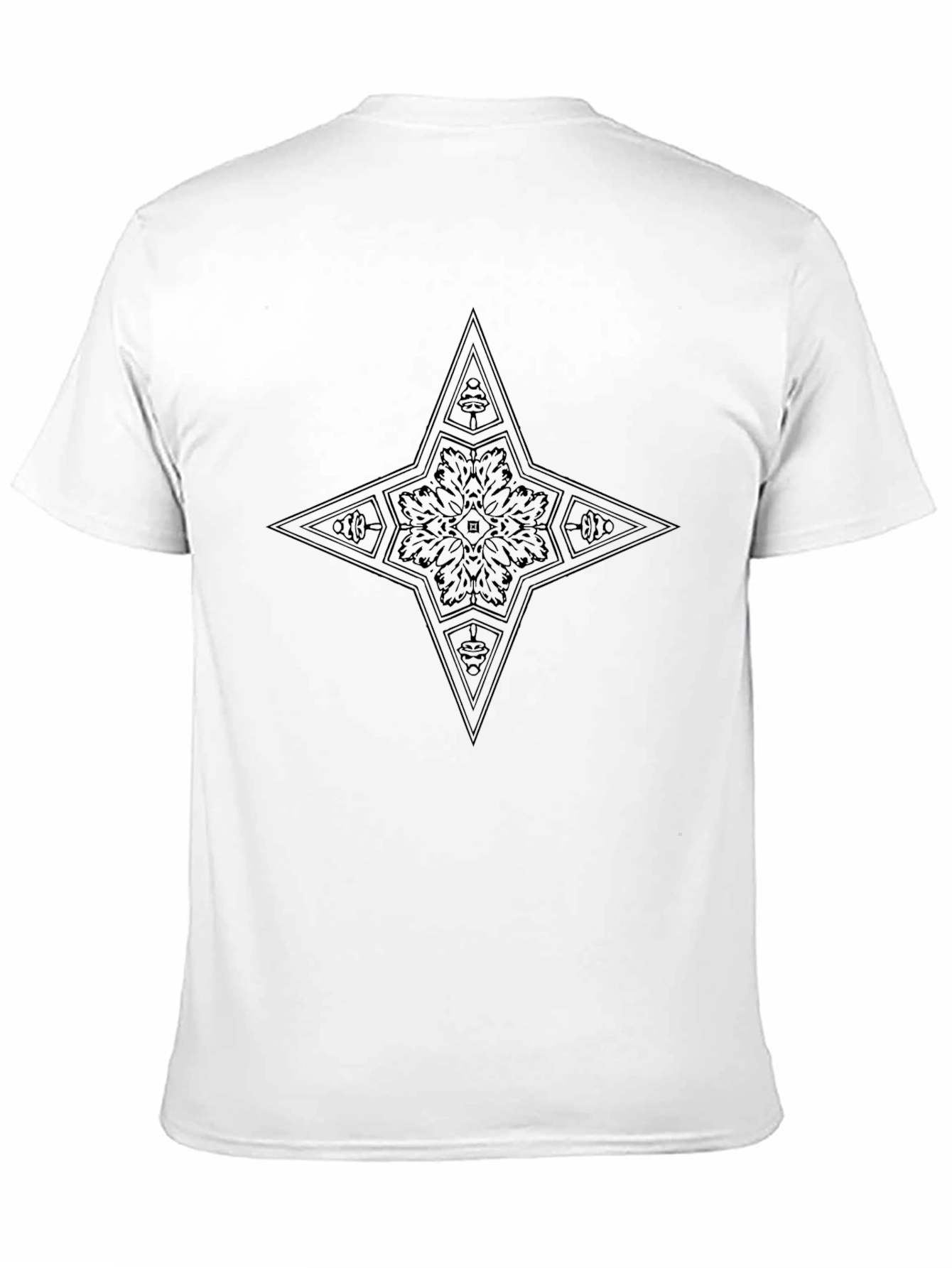 Modern Star Graphic Black T-Shirt