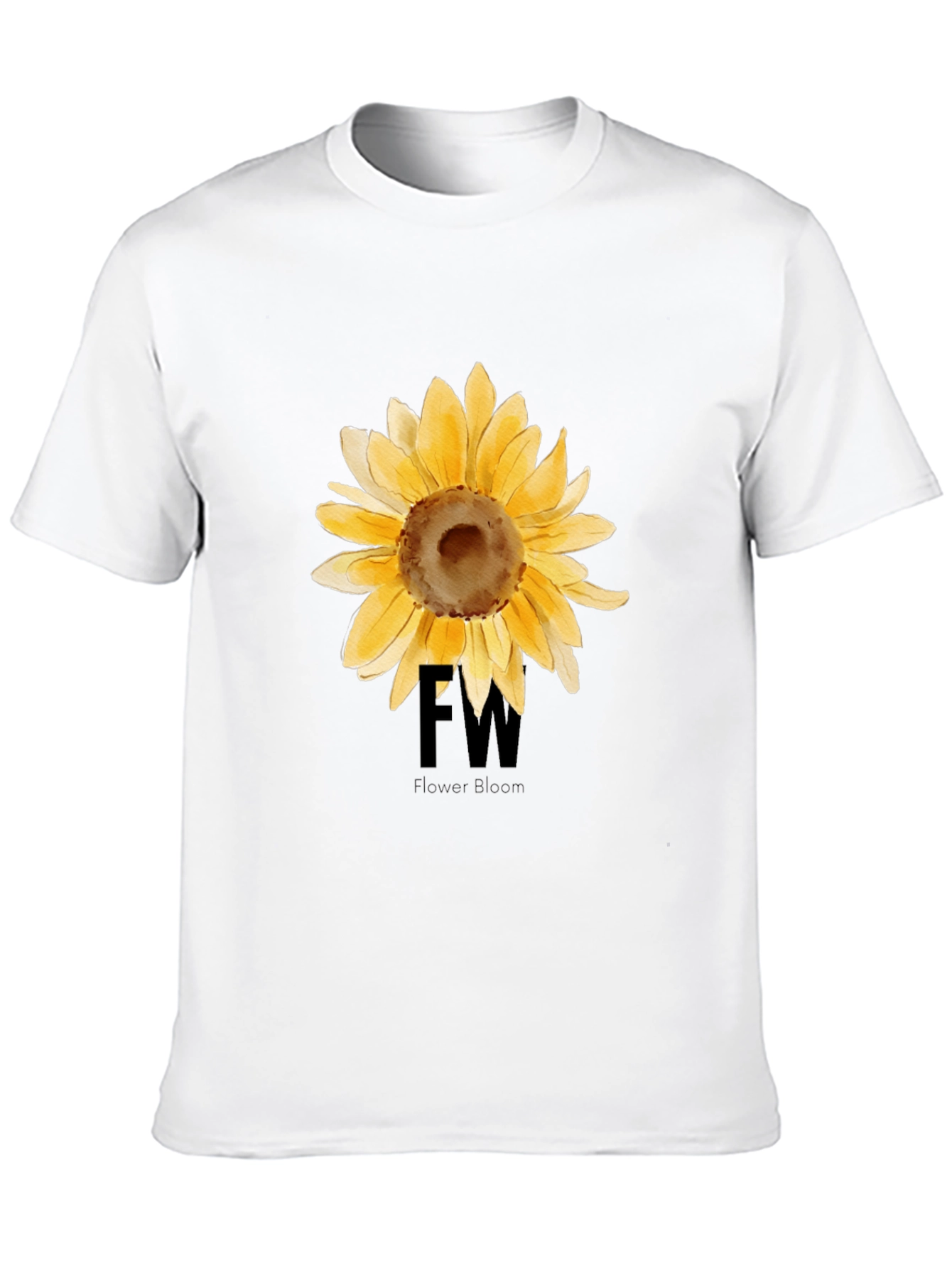 Sunflower Graphic Black T-Shirt