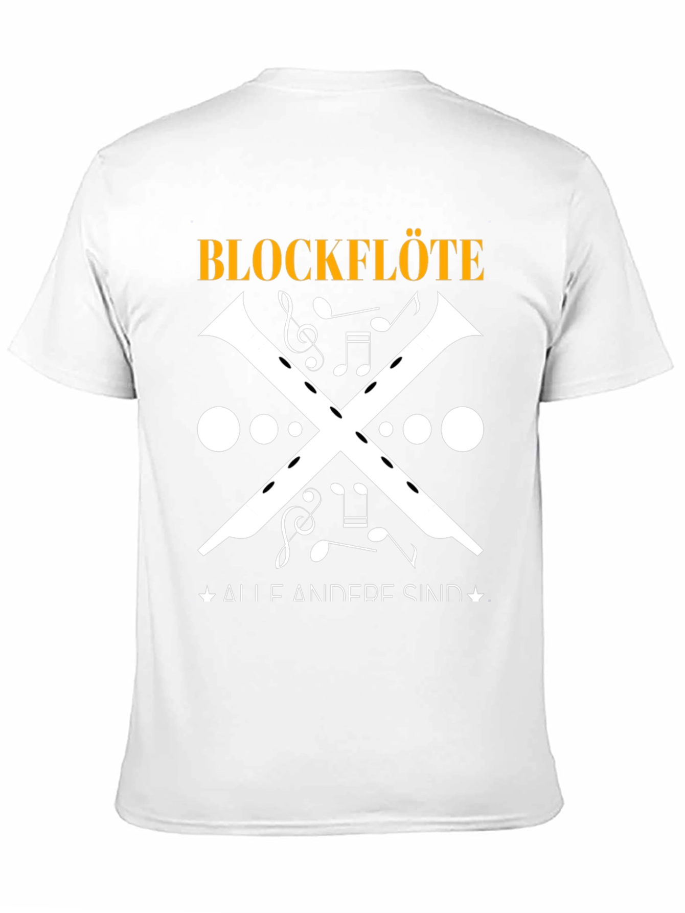 Blockflöte Music T-Shirt - Unique Musical Instrument Design