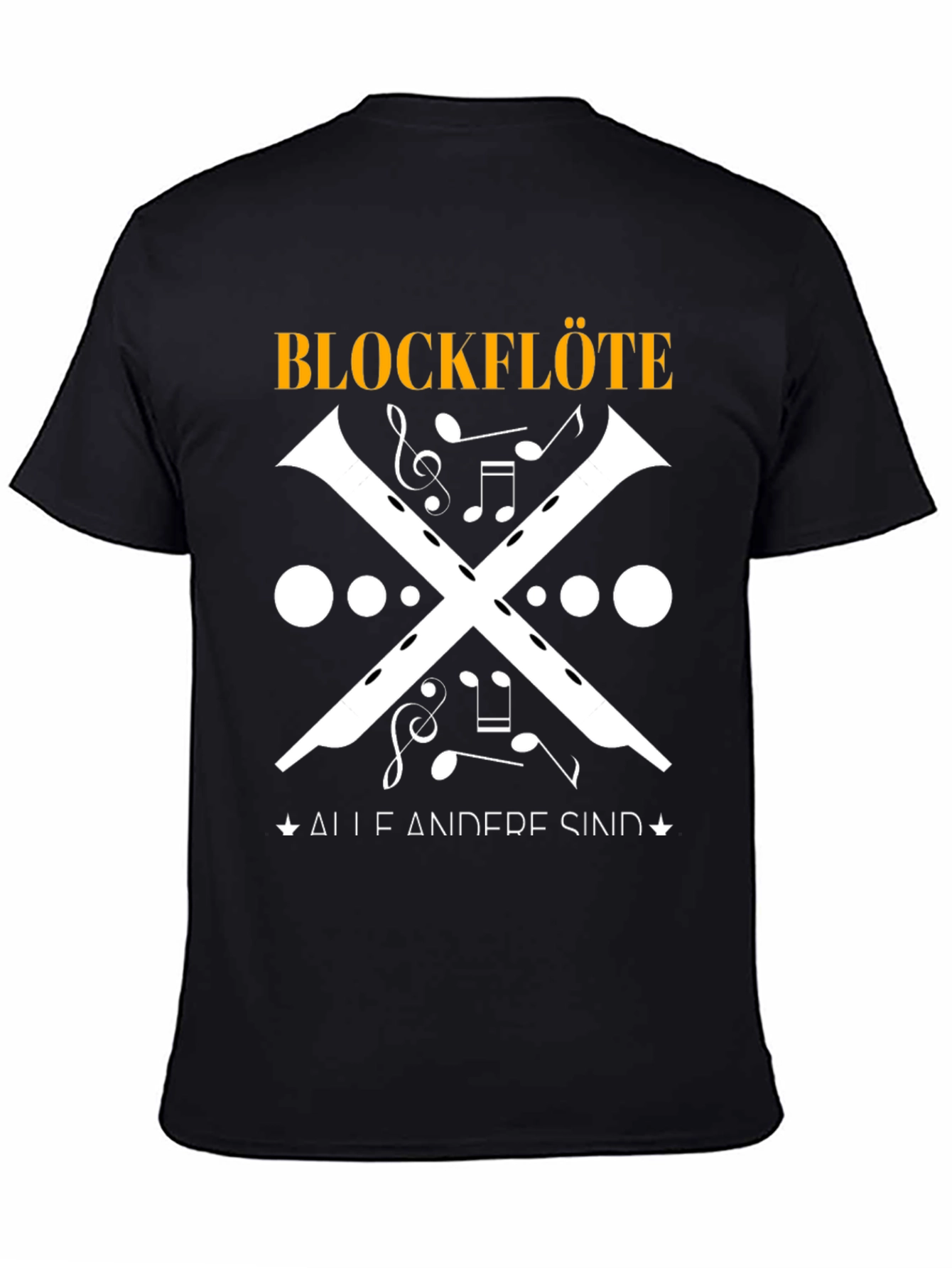 Blockflöte Music T-Shirt - Unique Musical Instrument Design