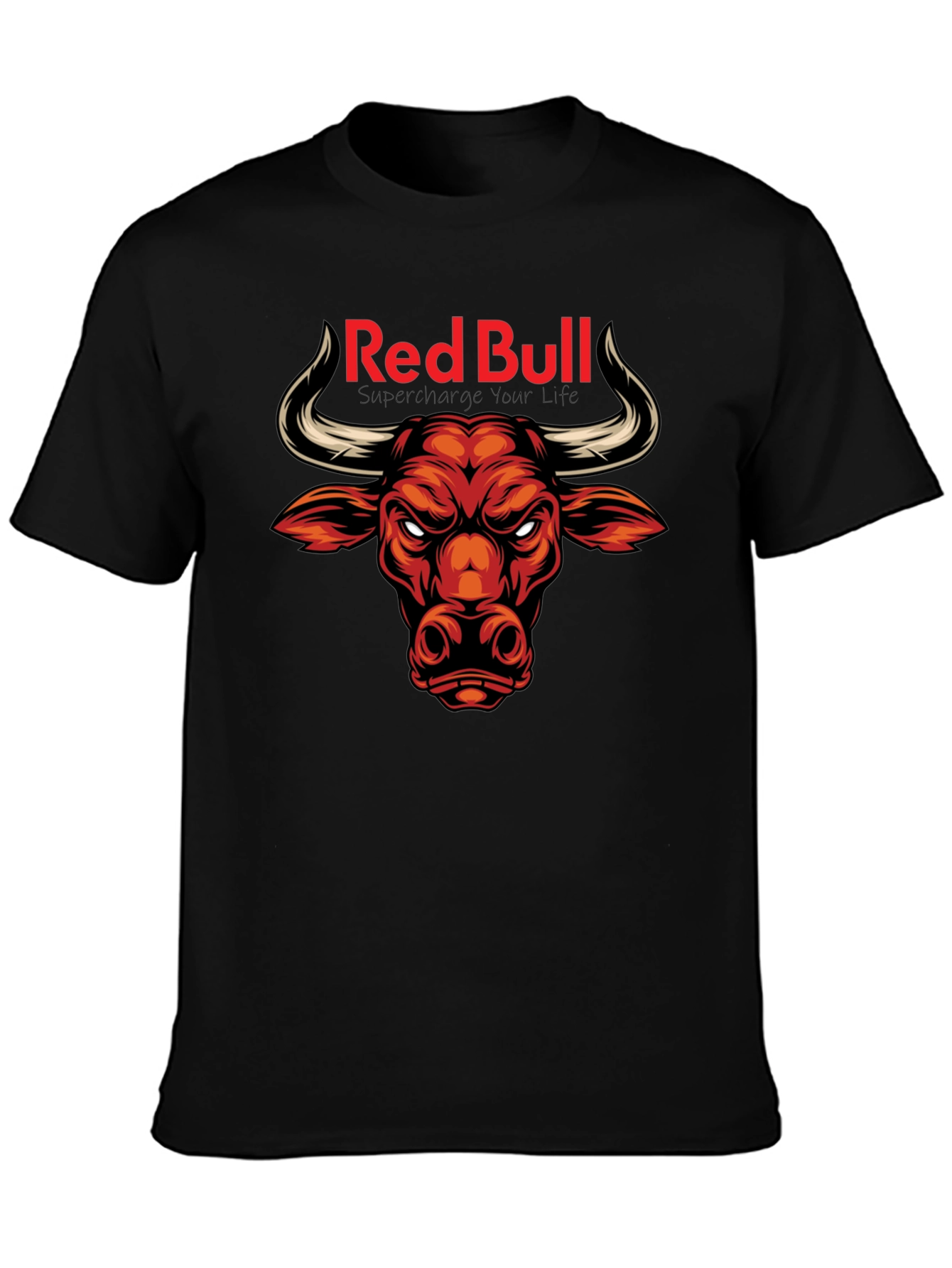 Red Bull Bull T-Shirt - Black Graphic Tee