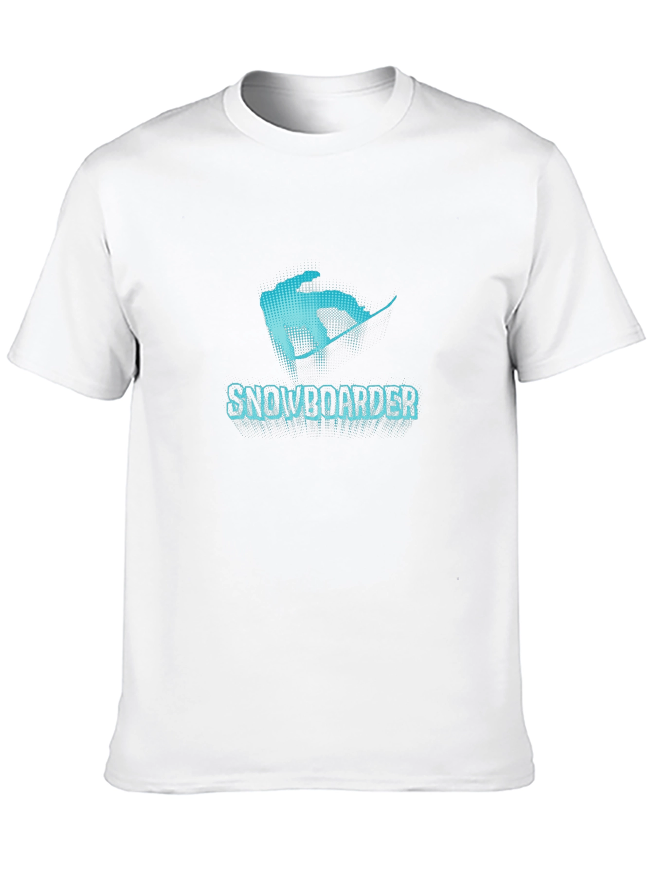 Snowboarder Graphic Tee - Black Cotton T-Shirt