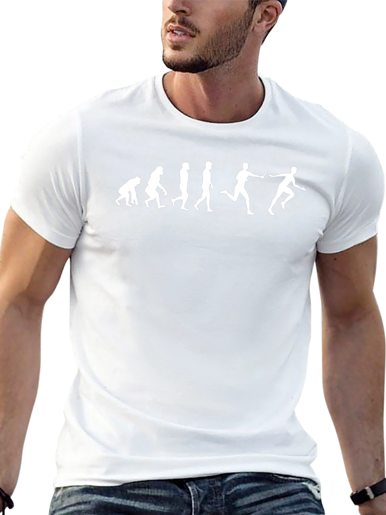 Evolution of Man Runner T-Shirt