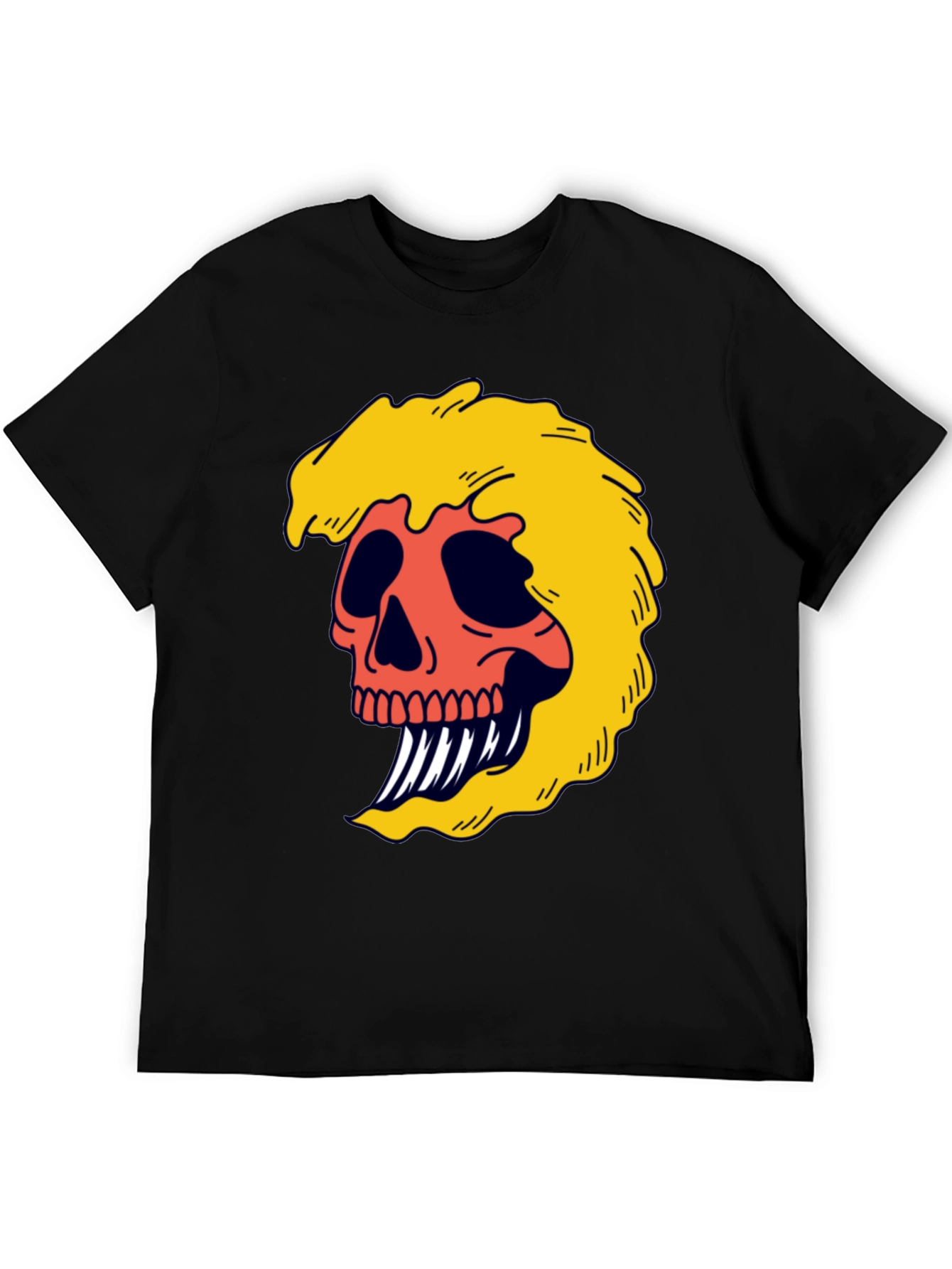 Skull Graphic Tee - Bold & Edgy Black T-Shirt