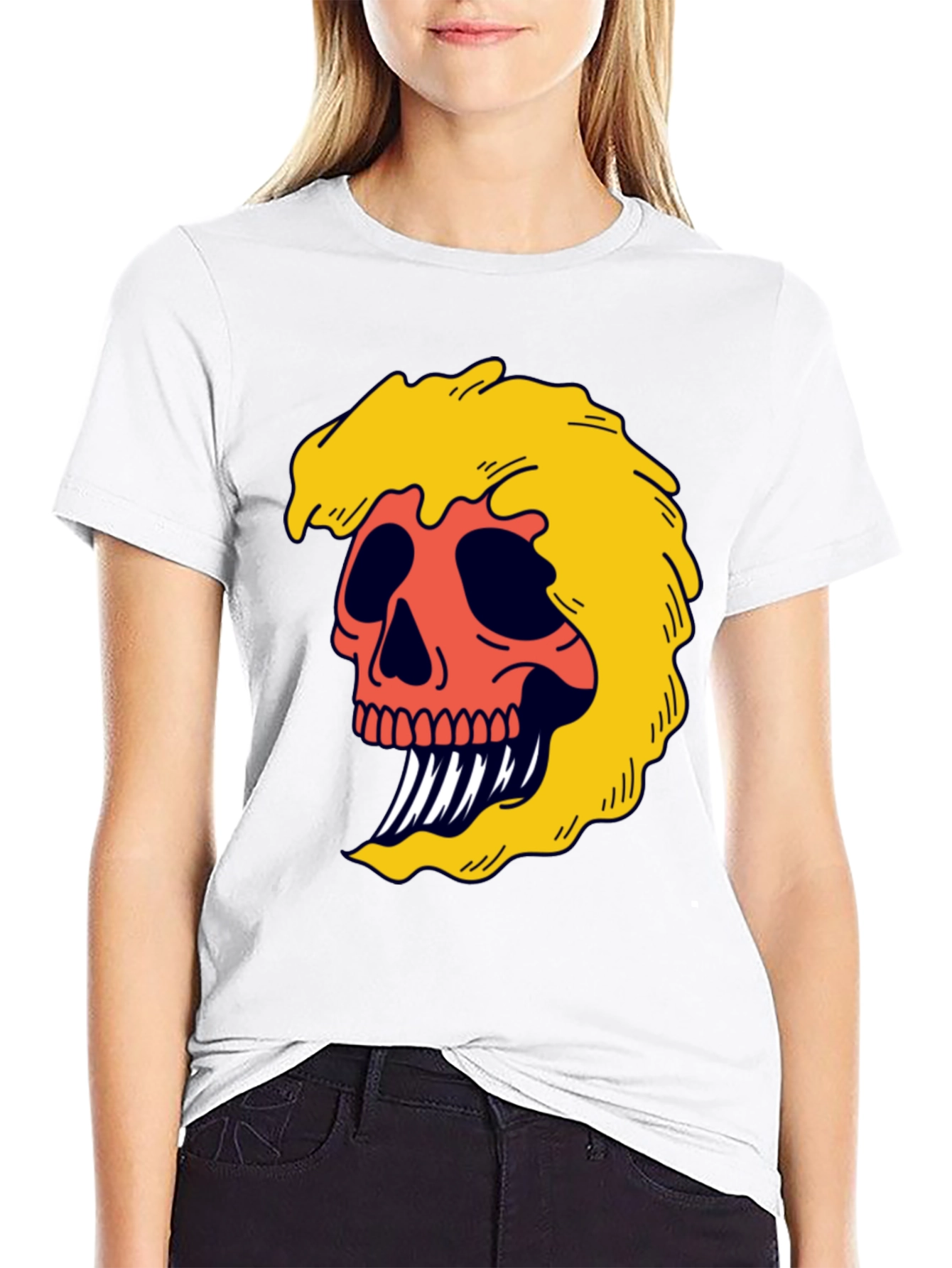 Skull Graphic Tee - Bold & Edgy Black T-Shirt
