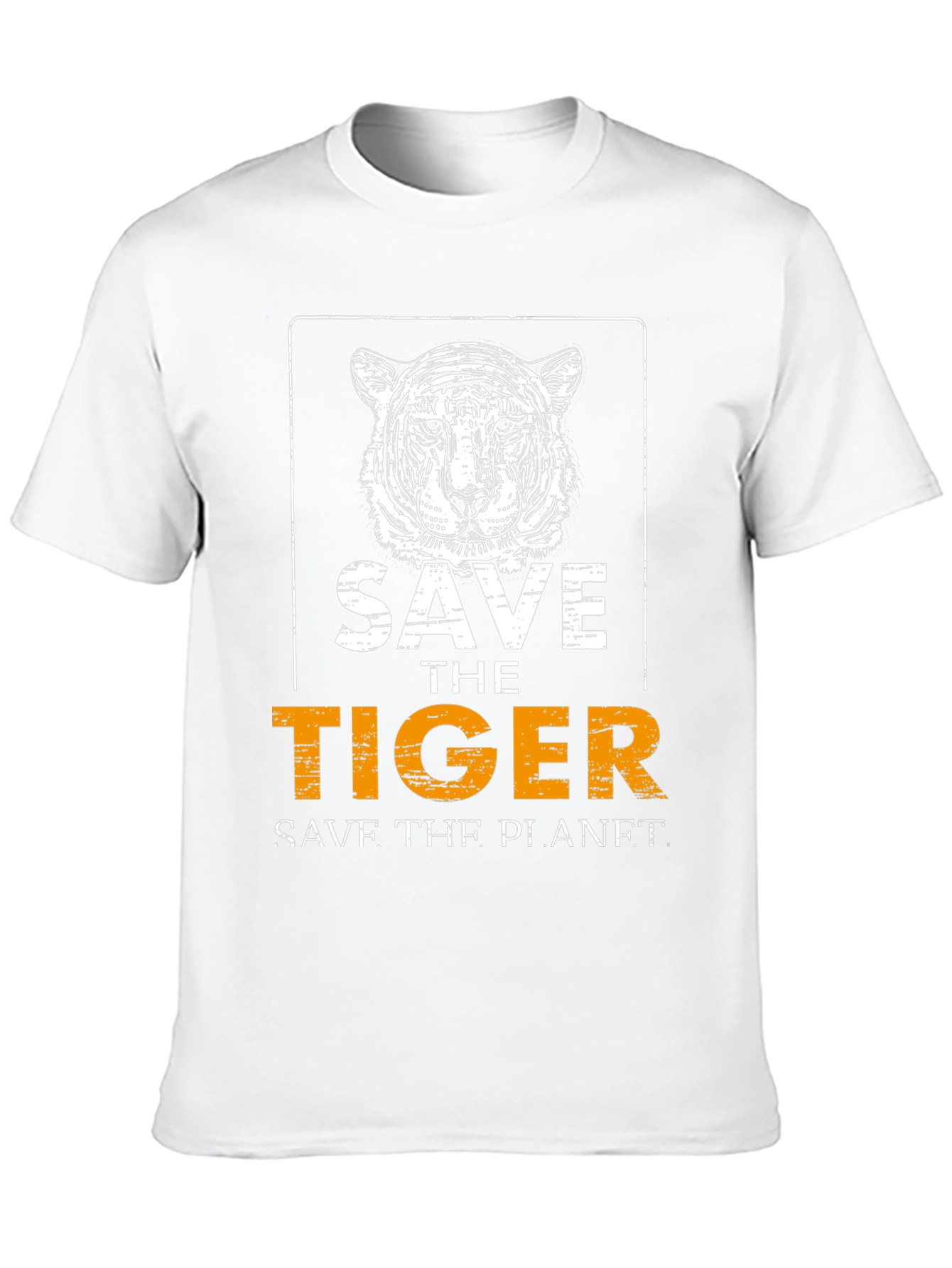 Save the Tiger Graphic Tee - Black Cotton T-Shirt