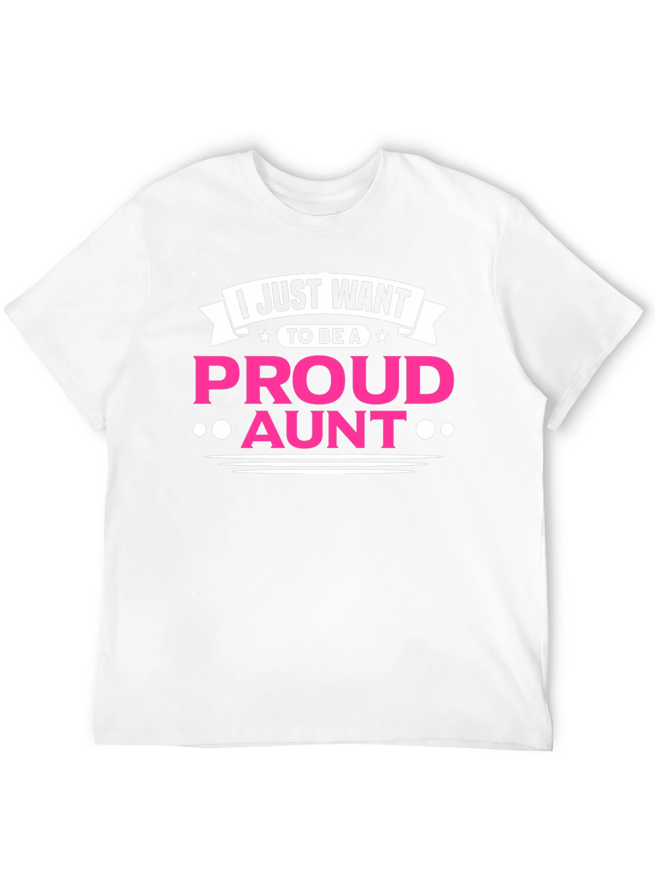 Proud Aunt T-Shirt - Black Cotton Tee