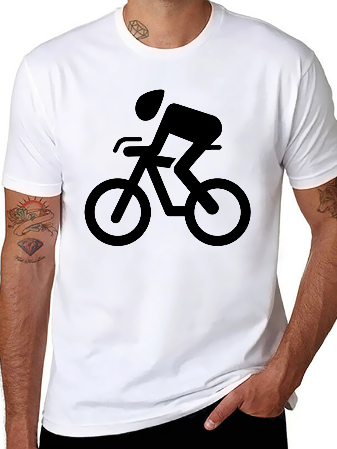 Cyclist Graphic Tee - Casual Style