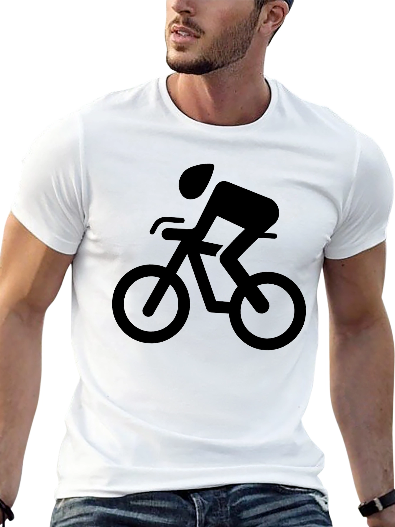 Cyclist Graphic Tee - Casual Style