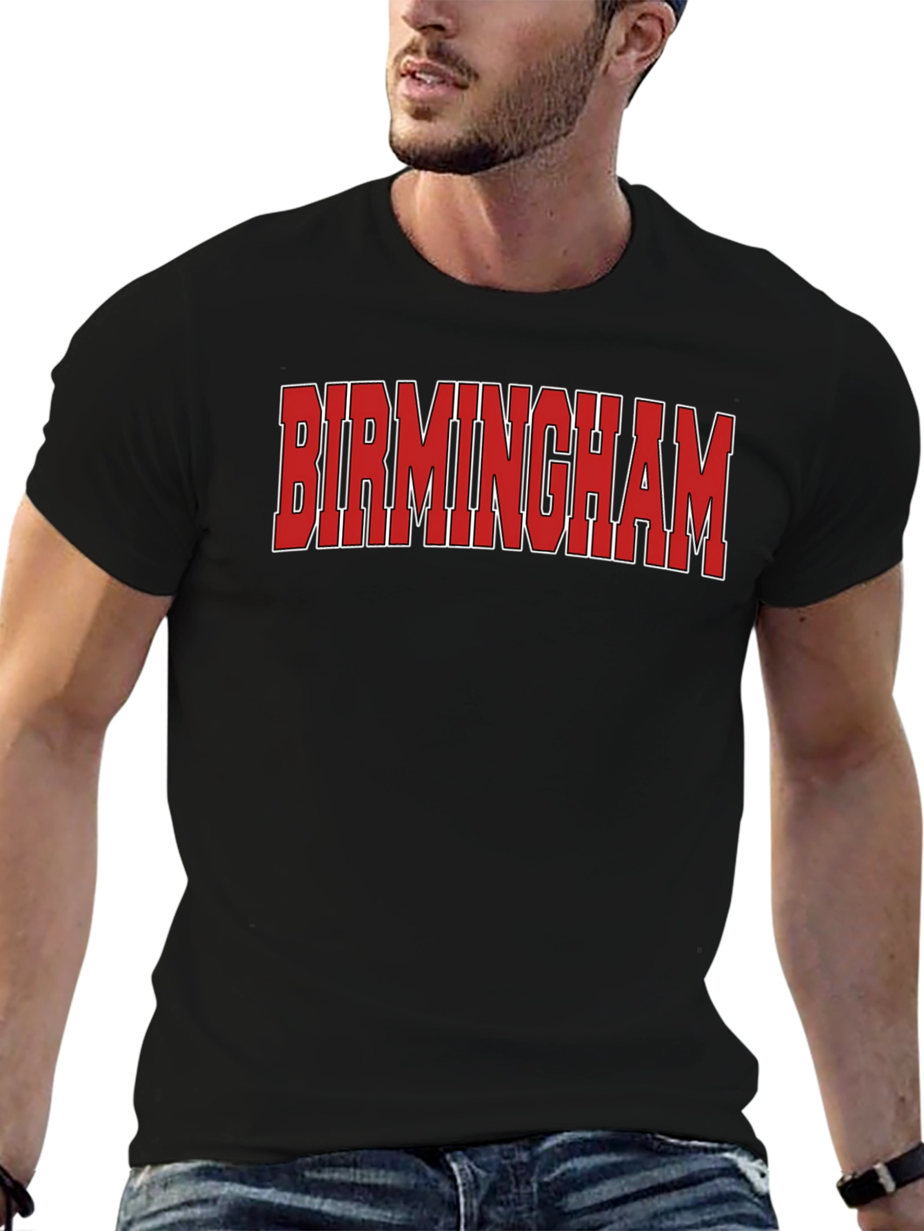 Birmingham Text Graphic T-Shirt