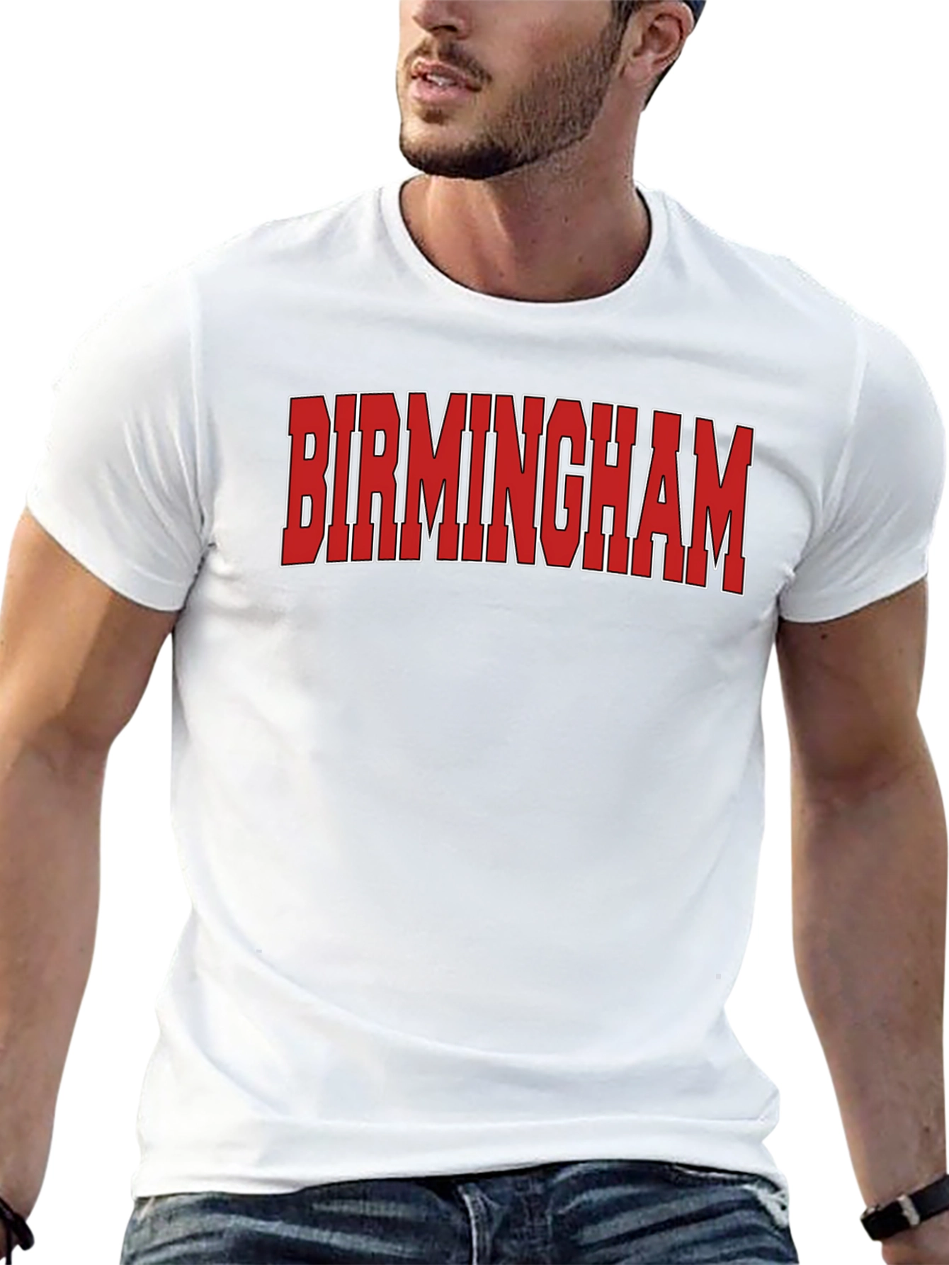Birmingham Text Graphic T-Shirt