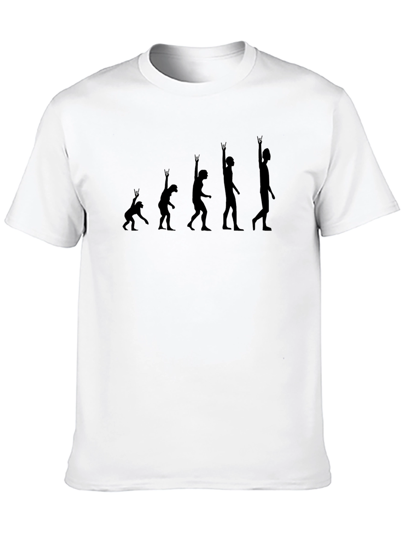 Rock Evolution Graphic T-Shirt - Black
