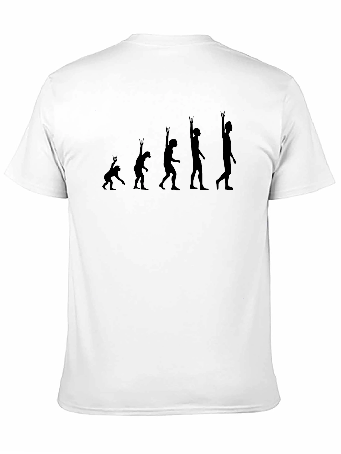 Rock Evolution Graphic T-Shirt - Black