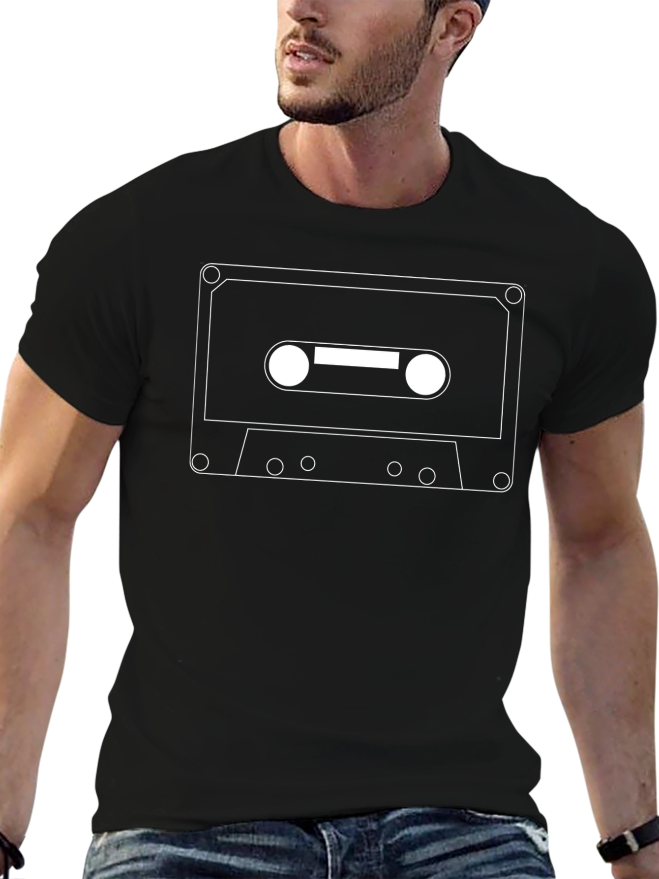 Retro Cassette Tape Graphic Tee - Classic Cool