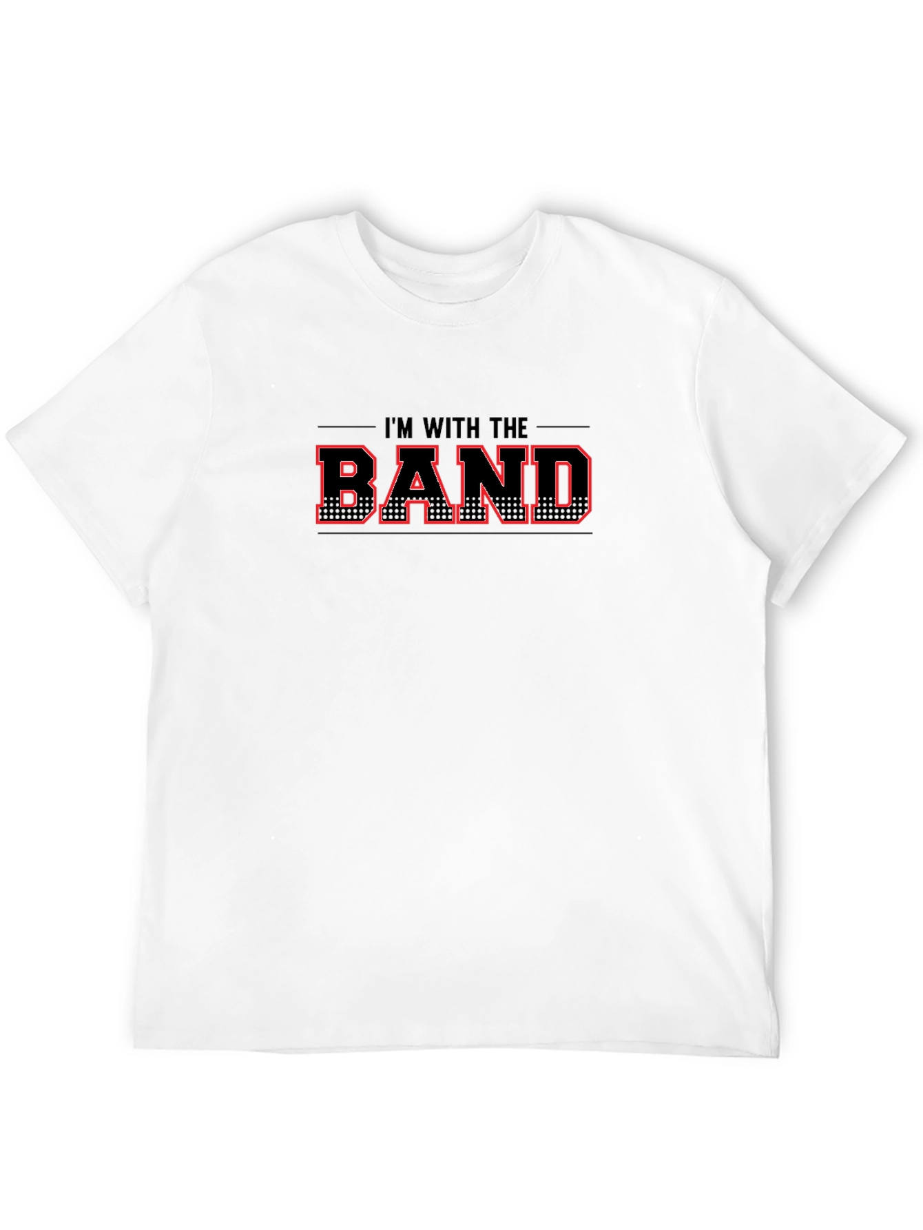 Im With the Band Black Graphic T-Shirt
