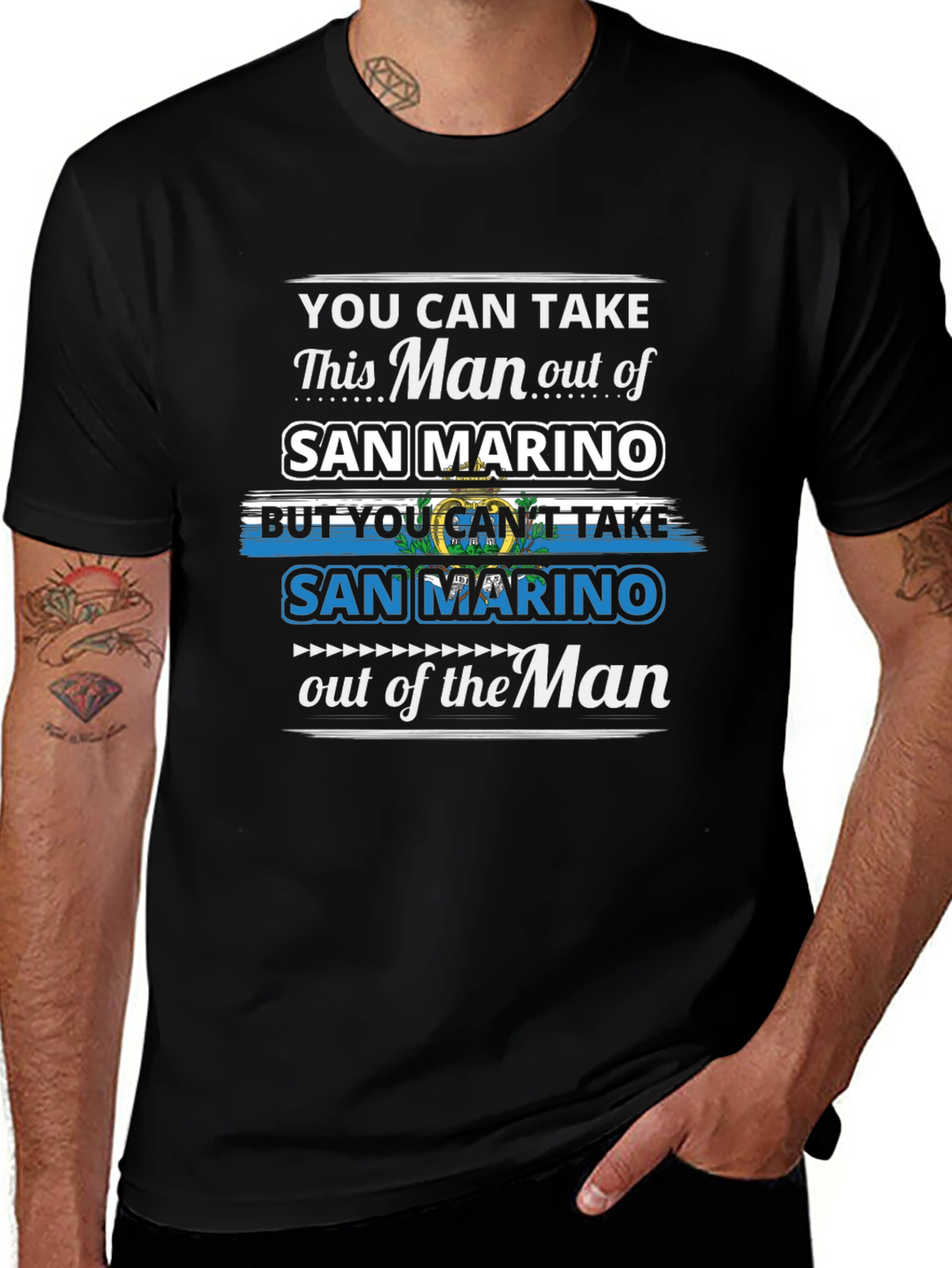San Marino Pride T-Shirt: Take the Man Out But...