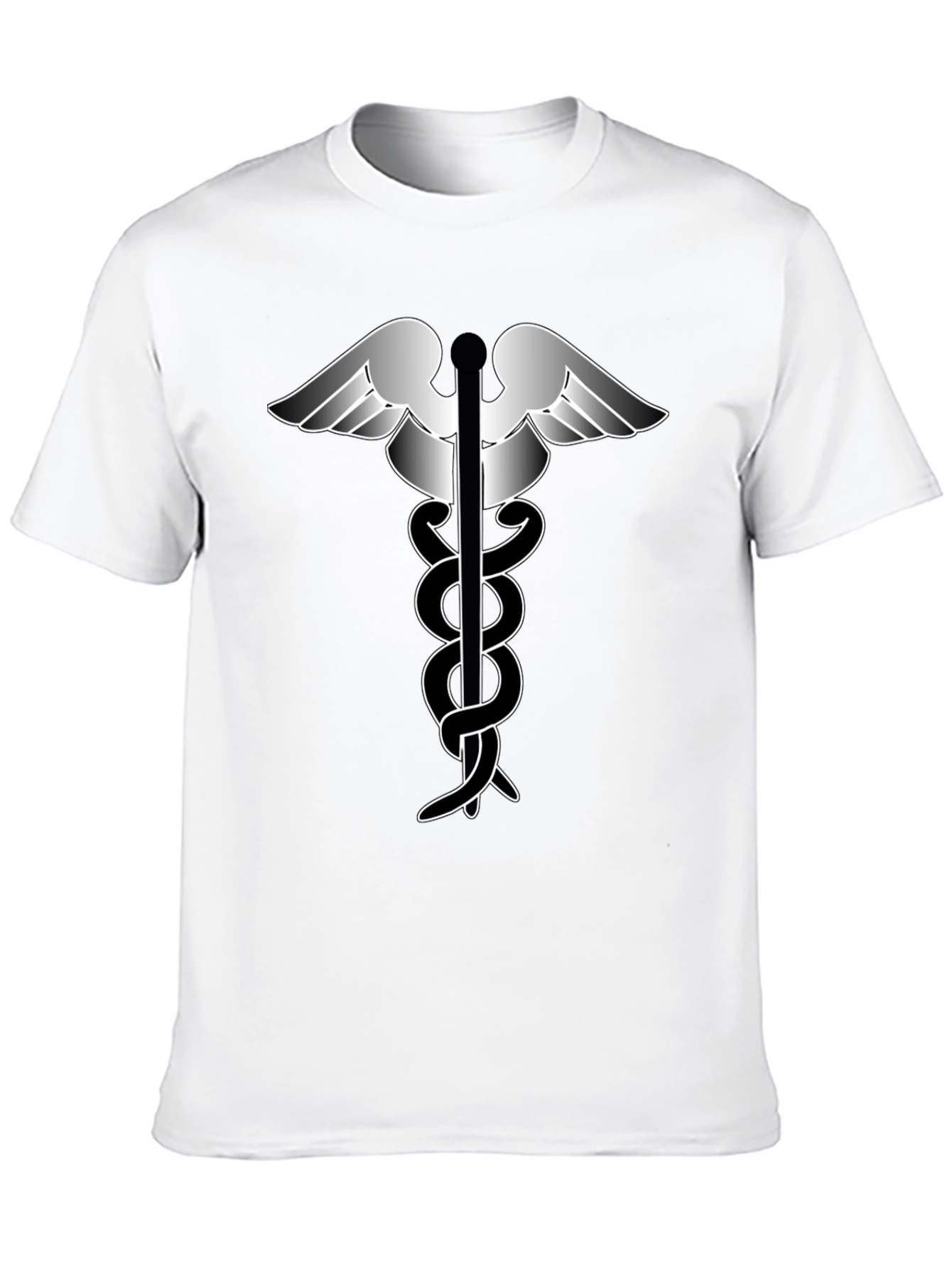 Caduceus Symbol Graphic T-Shirt - Classic Design