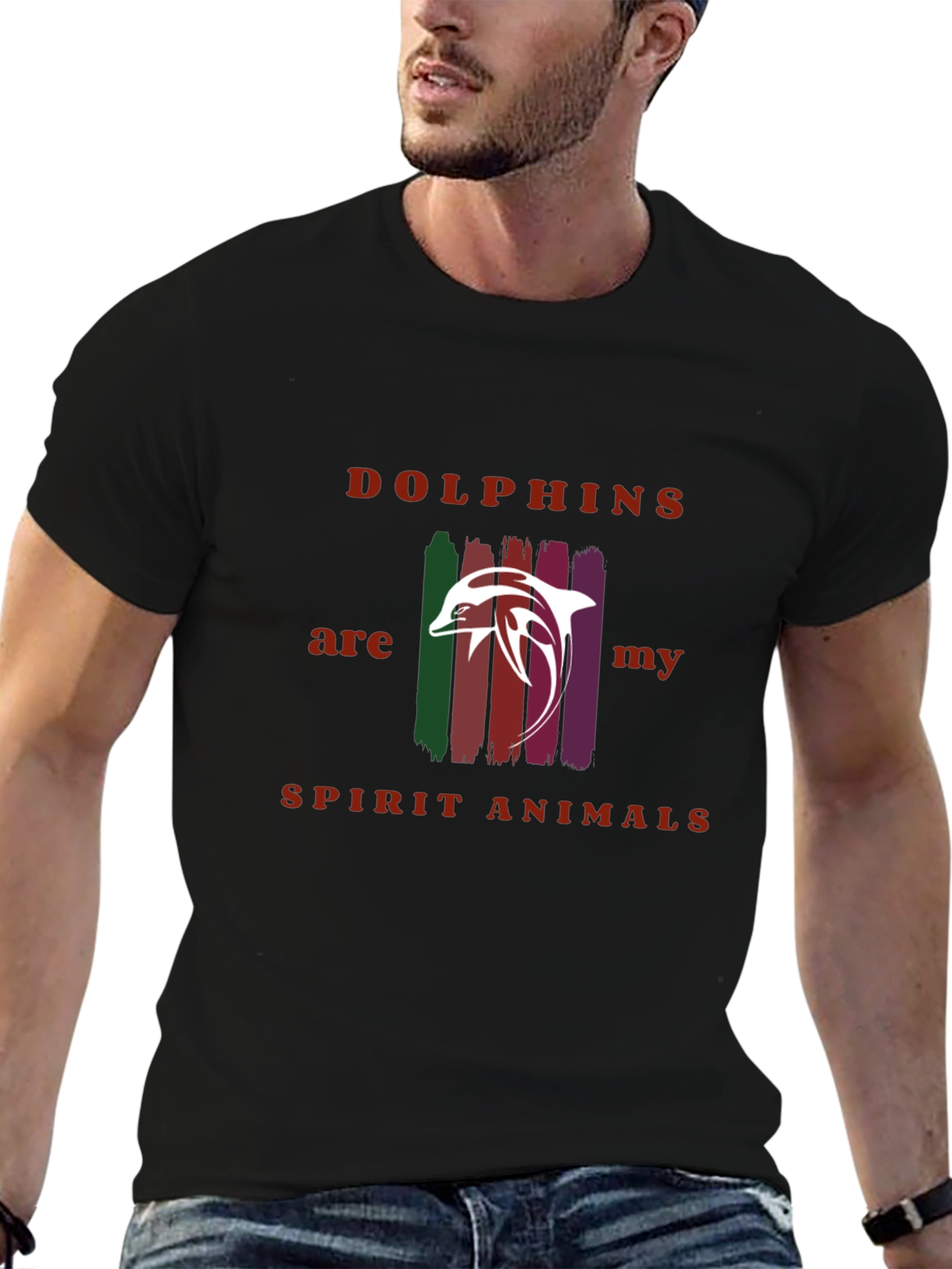 Dolphins Spirit Animals Graphic T-Shirt