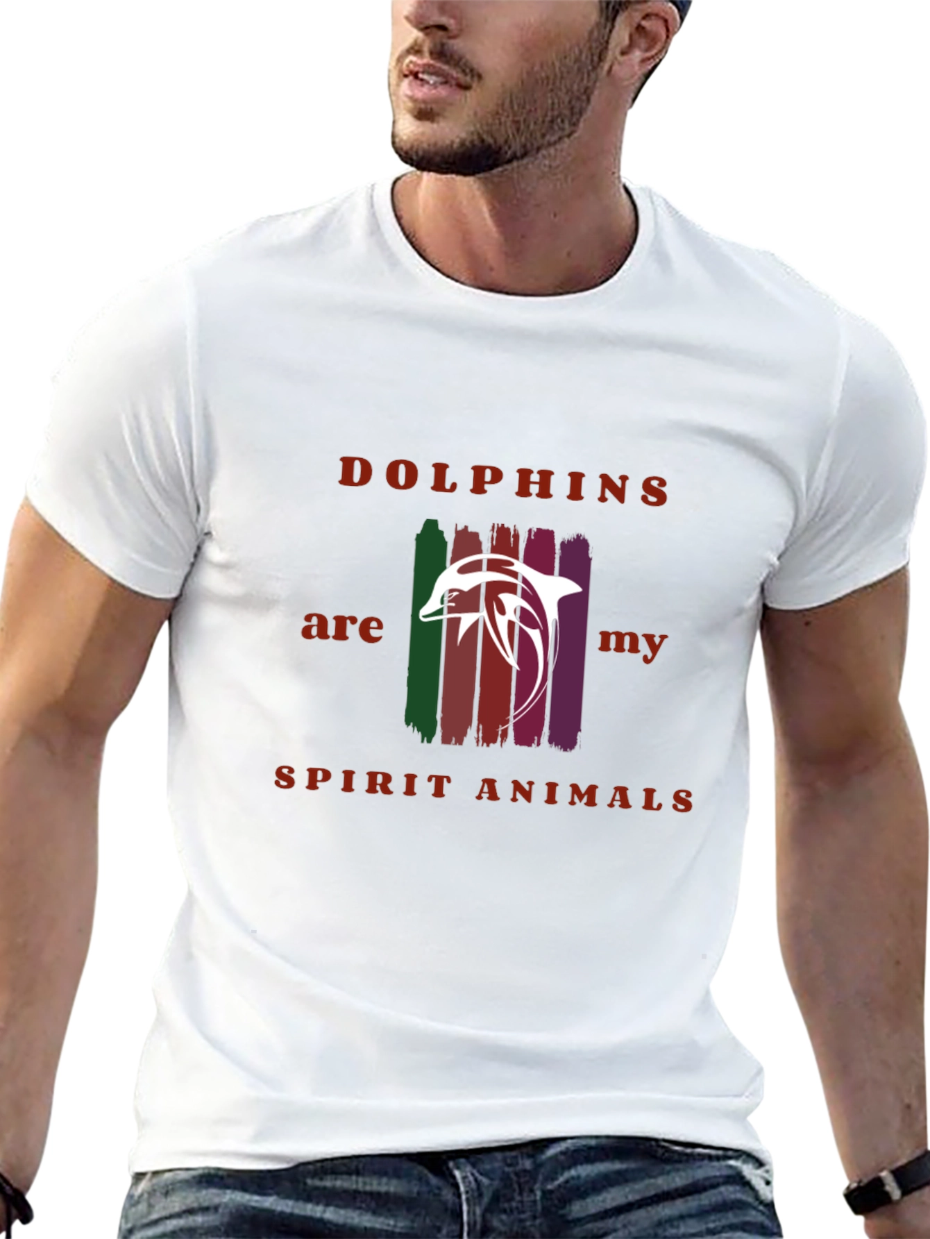 Dolphins Spirit Animals Graphic T-Shirt