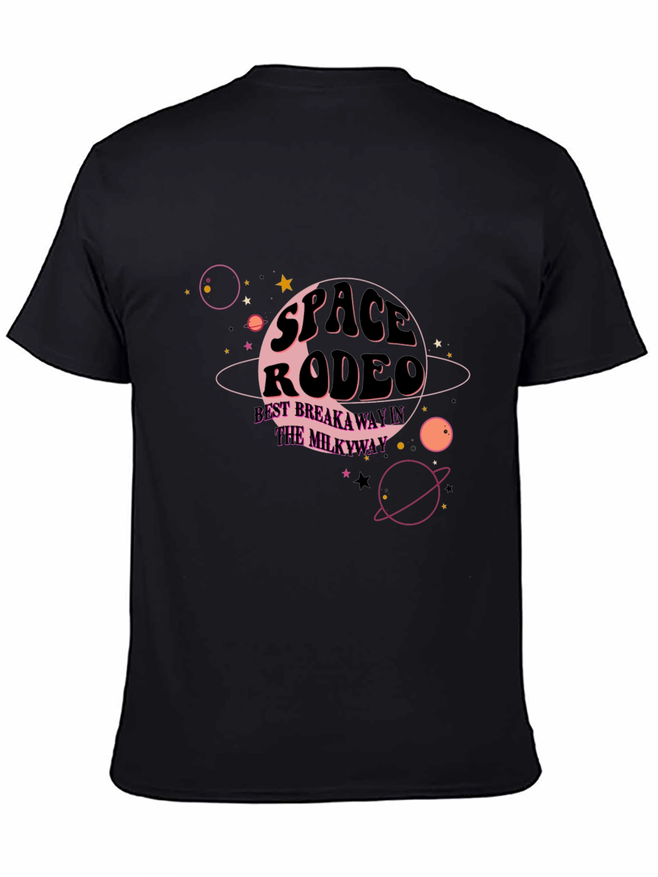 Space Rodeo Graphic Tee - Black Cotton Blend
