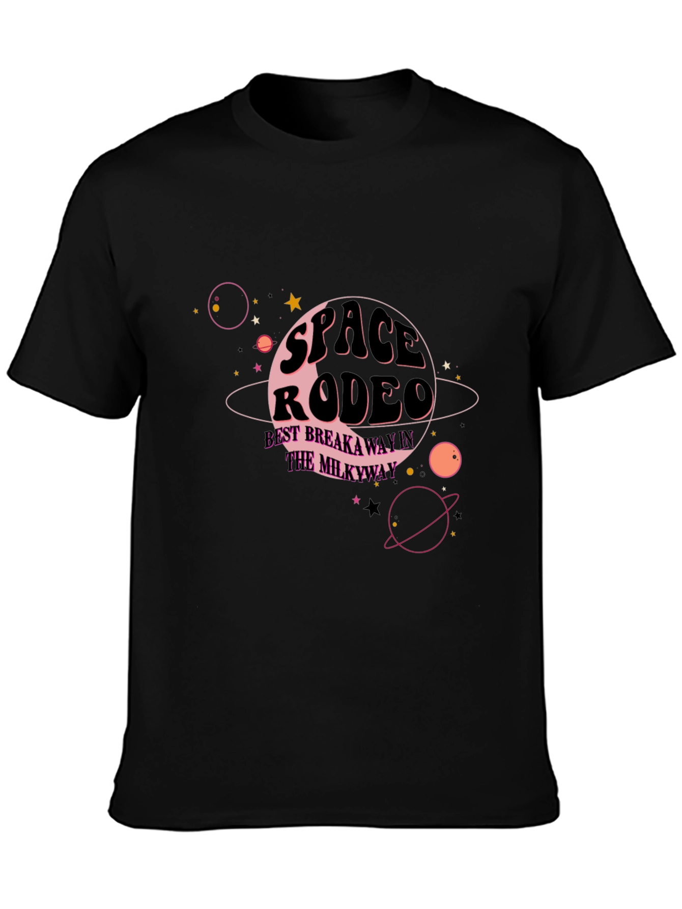Space Rodeo Graphic Tee - Black Cotton Blend